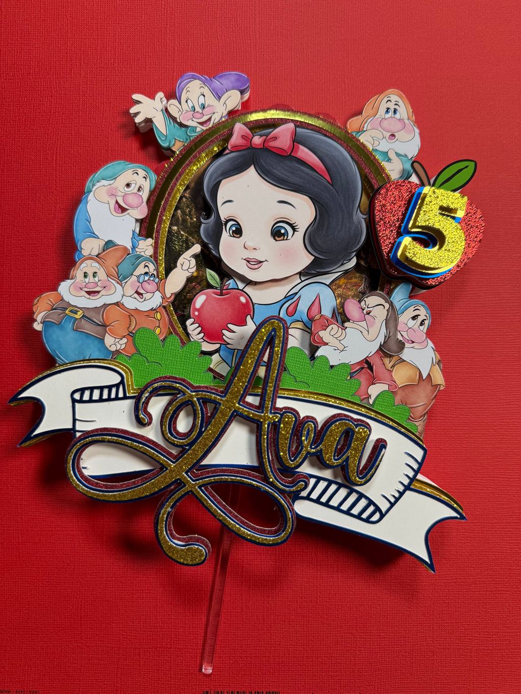 snow white cake topper