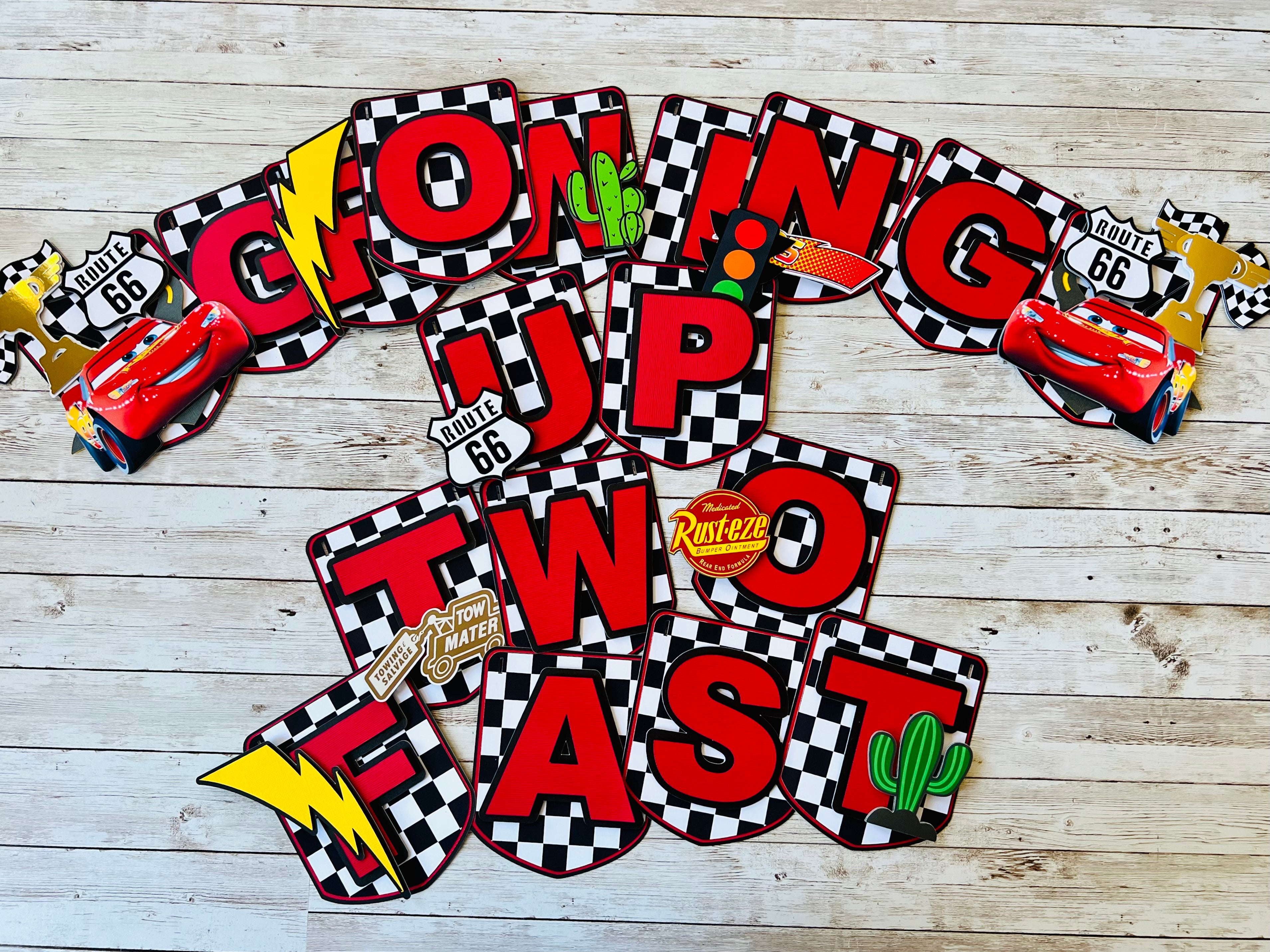 cars birthday banner