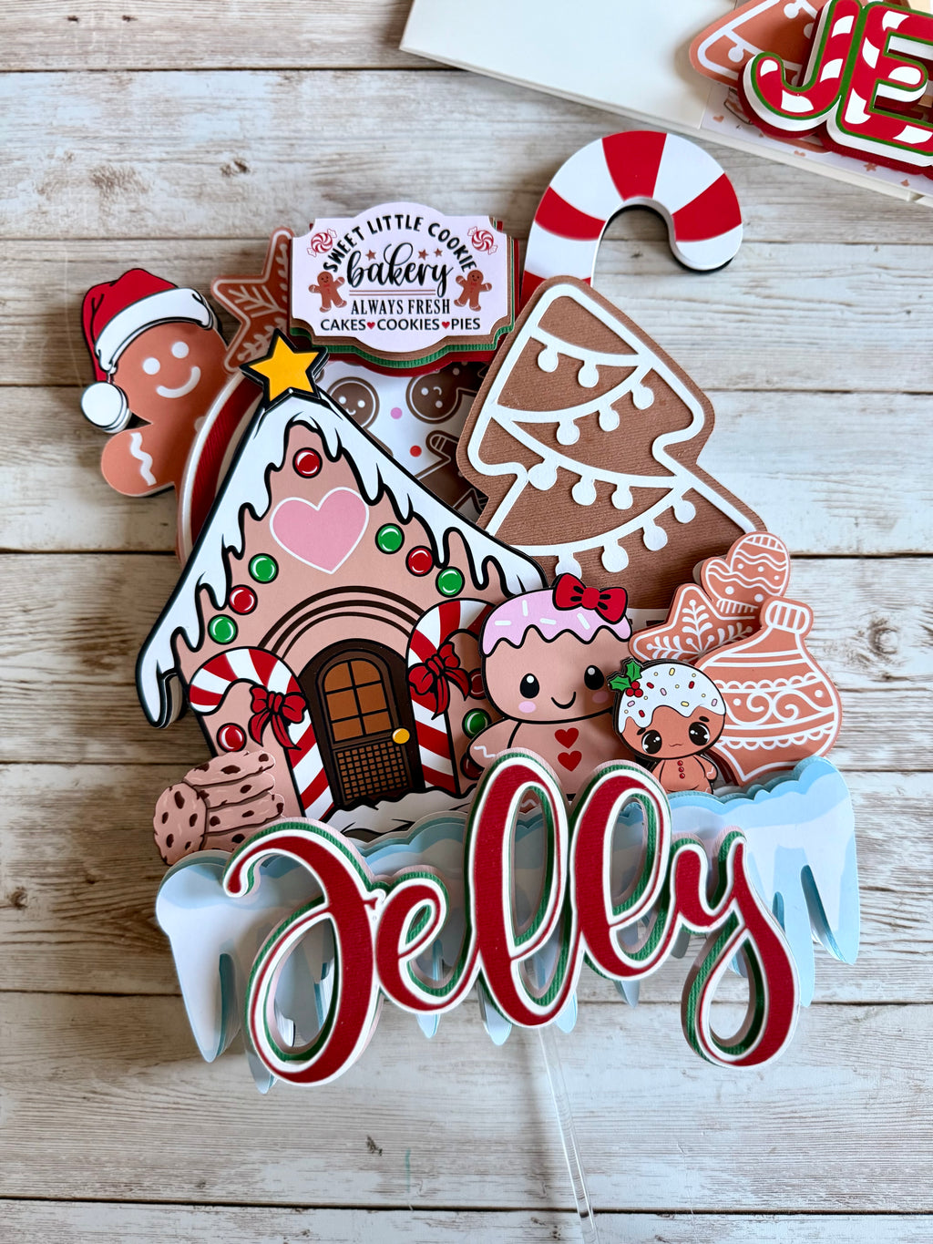 gingerbread cake topper