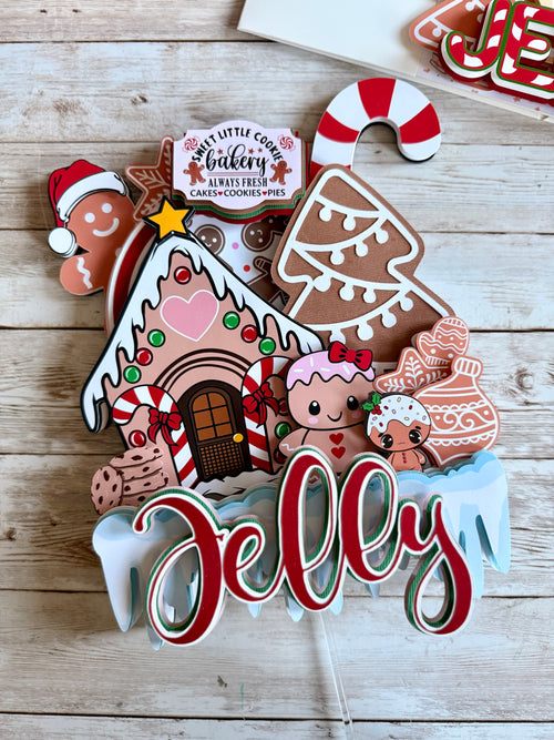 gingerbread cake topper