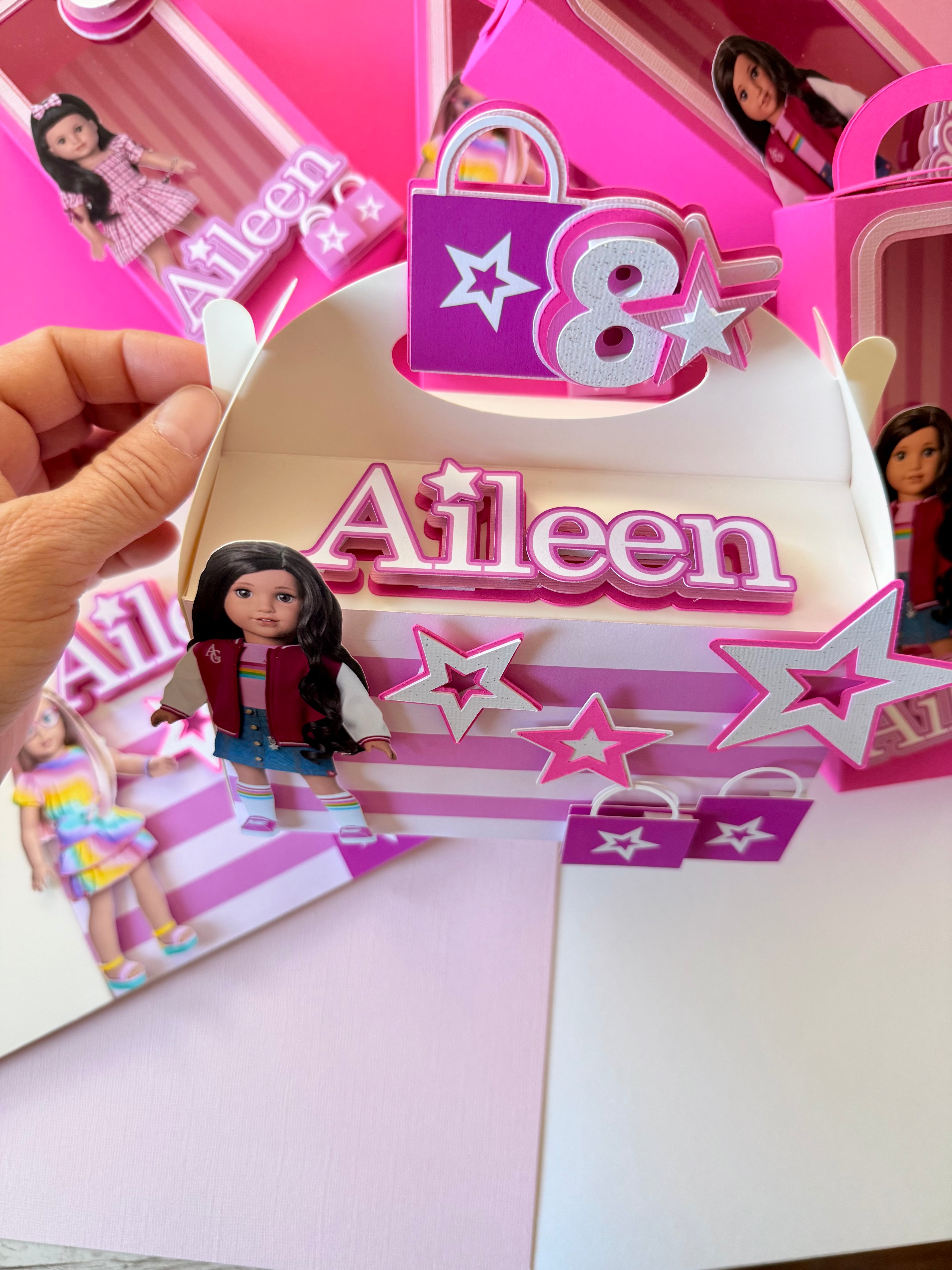 American Girl Favor Boxes