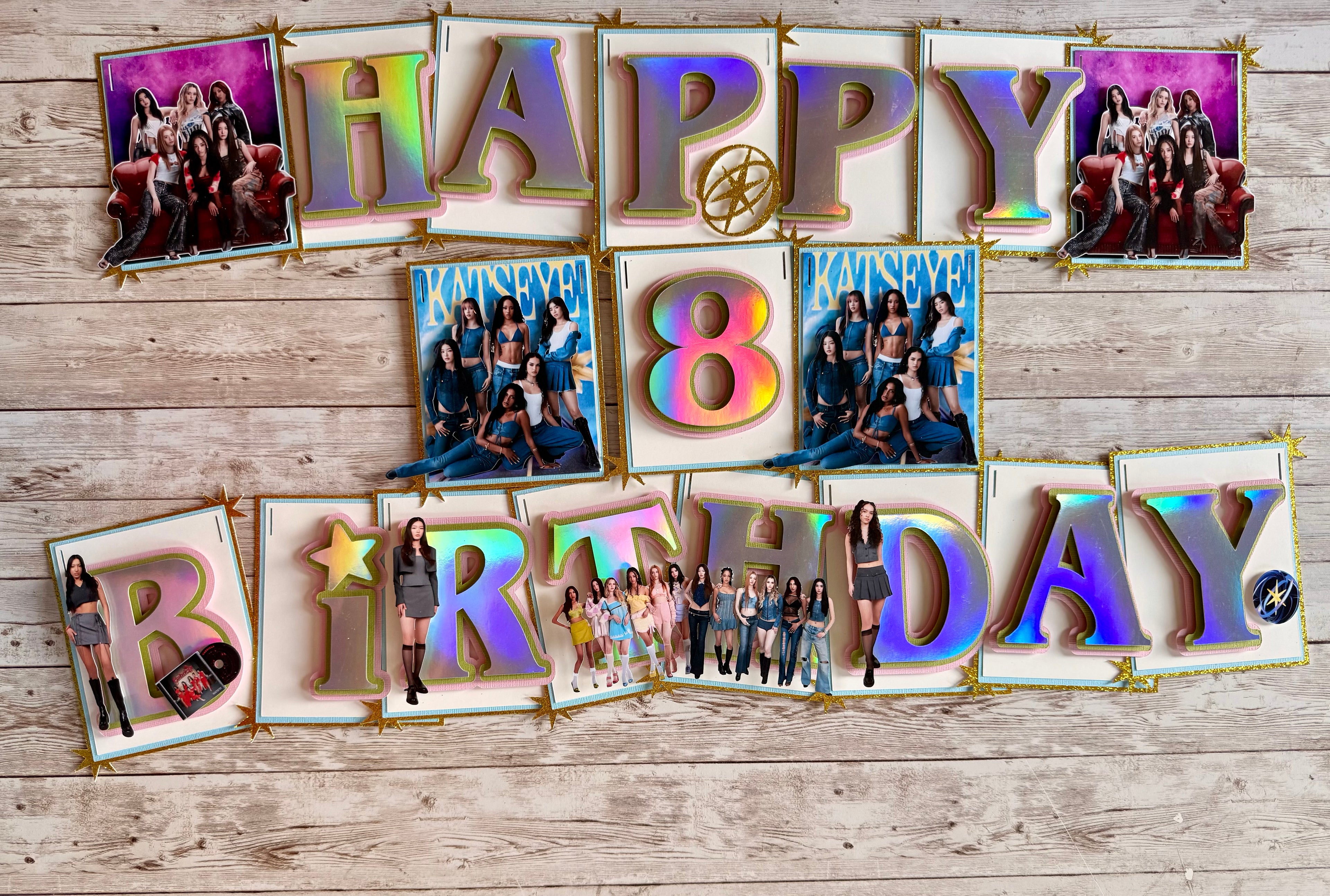 Katseye Birthday Banner