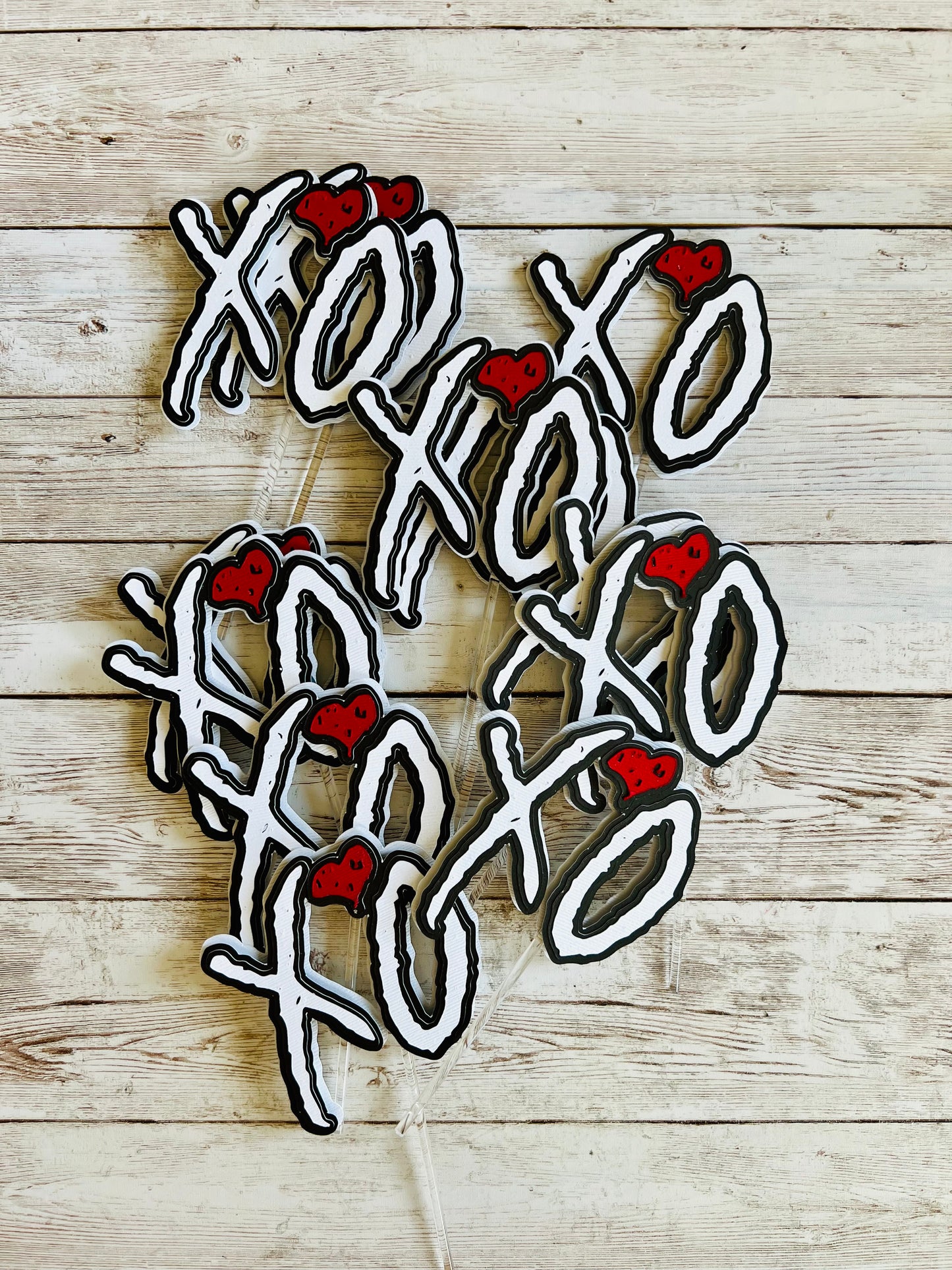 XO The Weeknd Cupcake Toppers