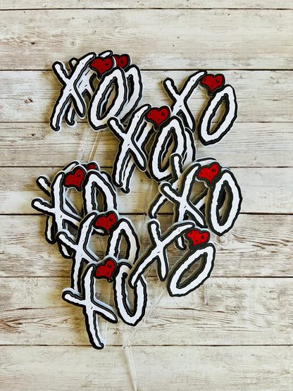 XO The Weeknd Cupcake Toppers