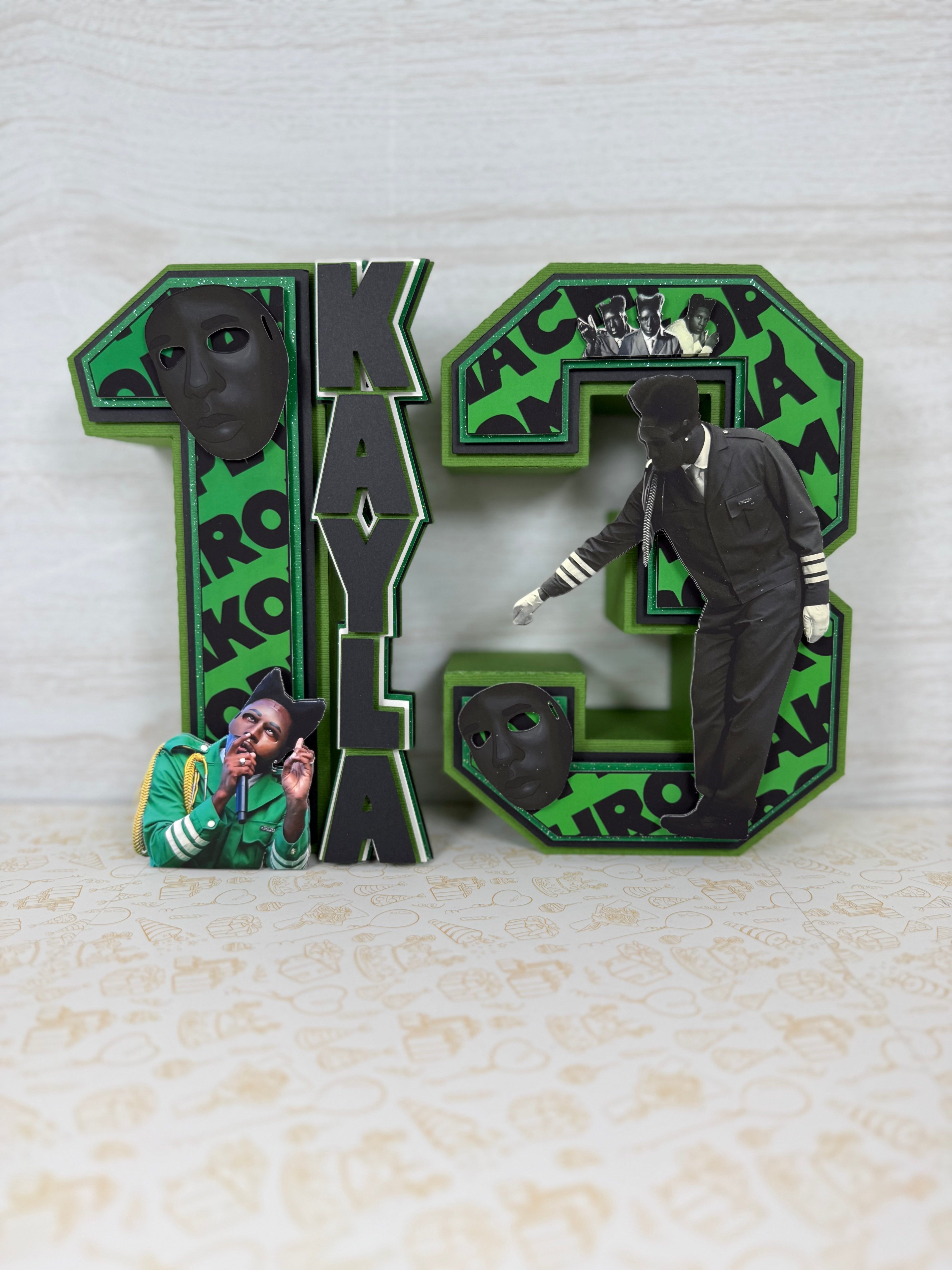 Chromakopia Tyler the creator 3D numbers 