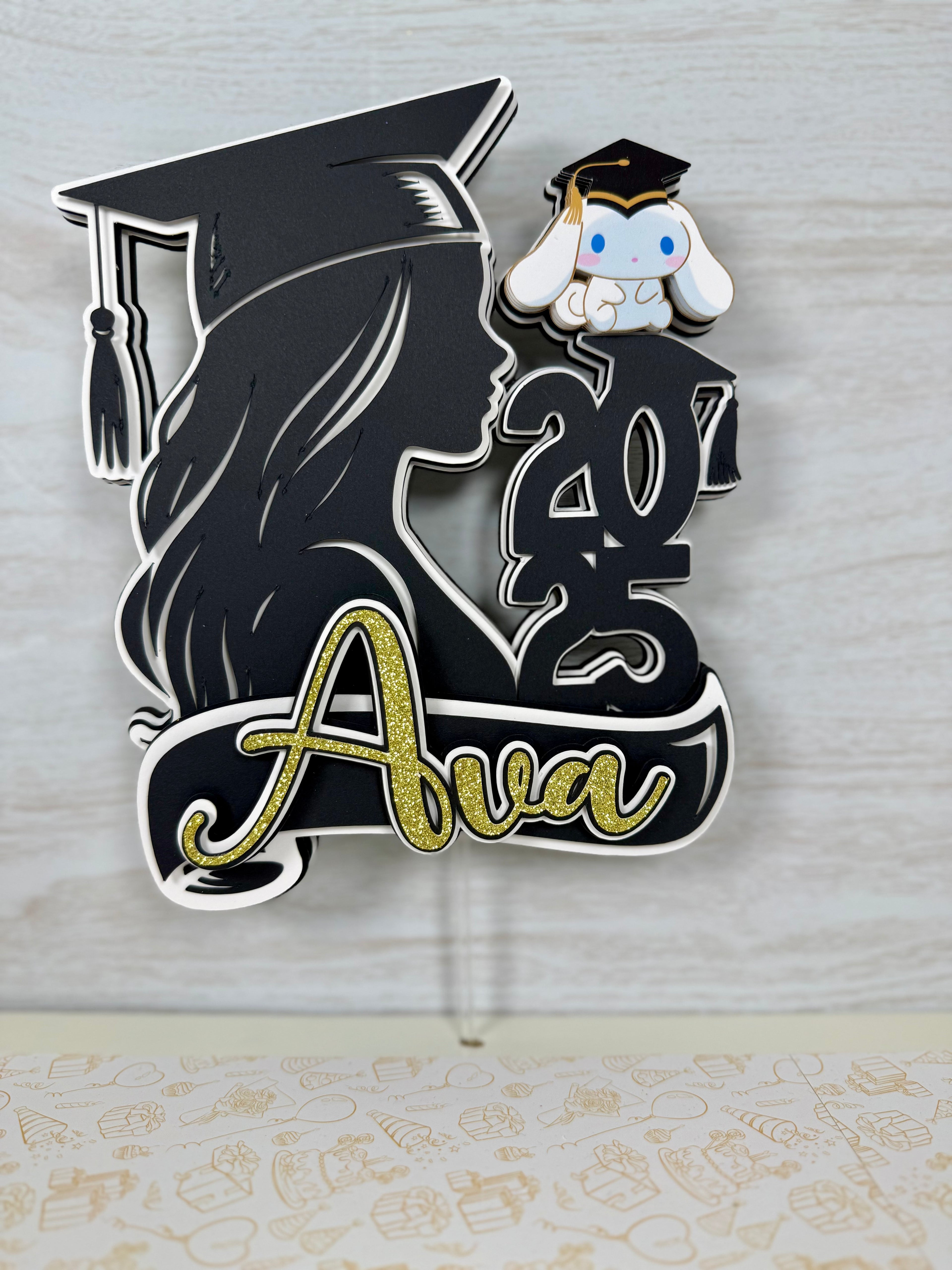 Graduation cake topper