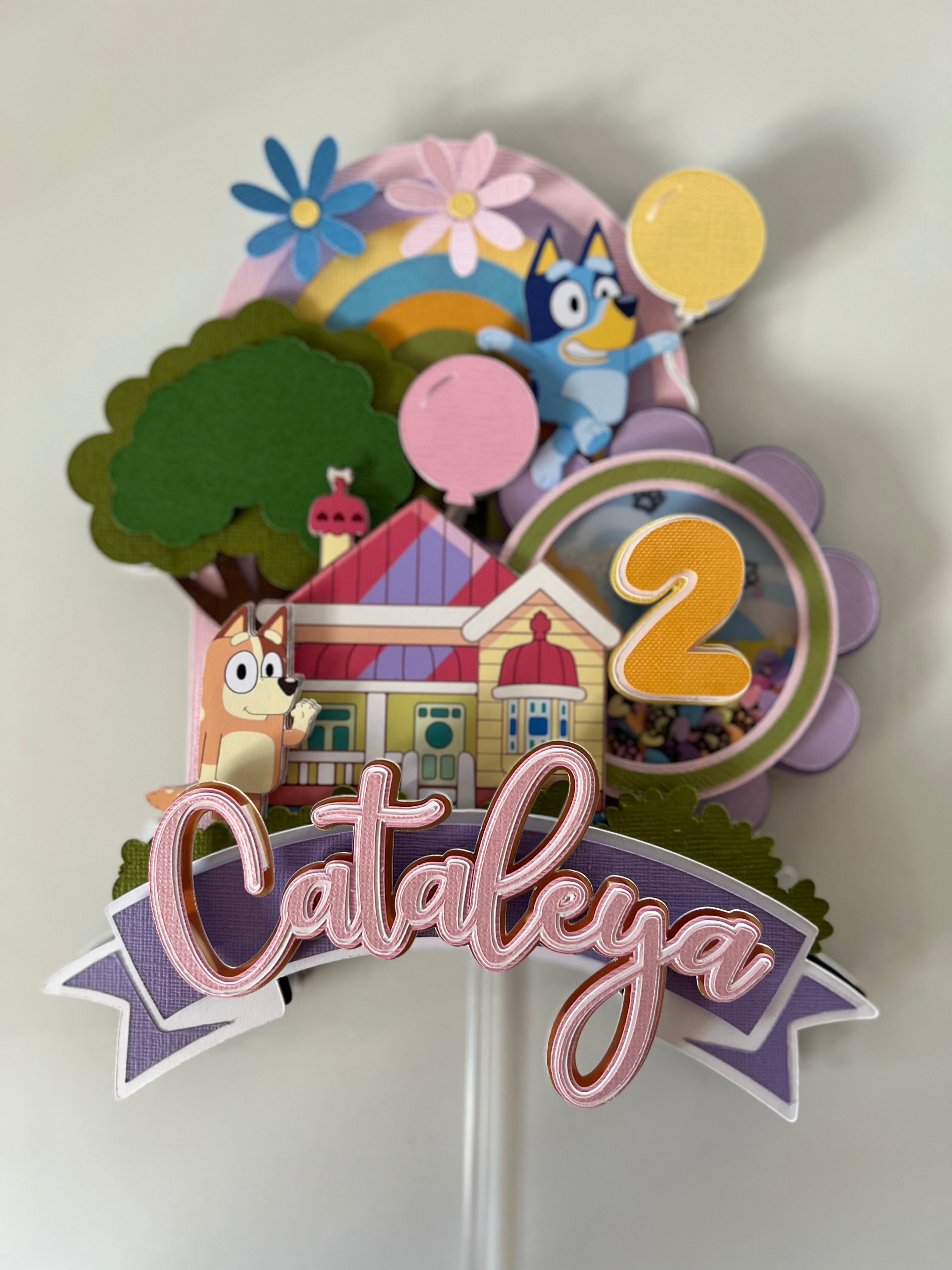 Blue Cake Topper