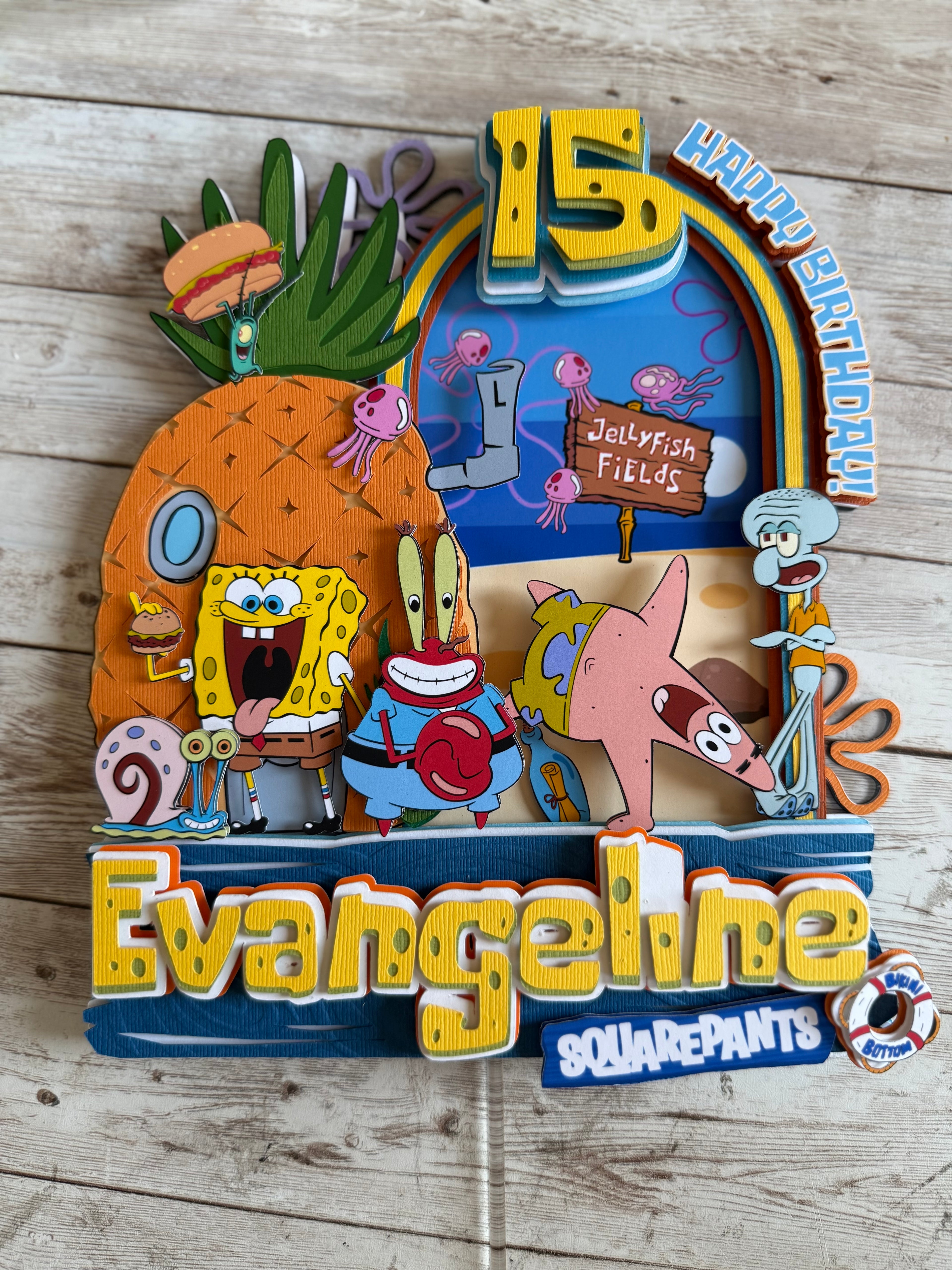 spongebob cake topper