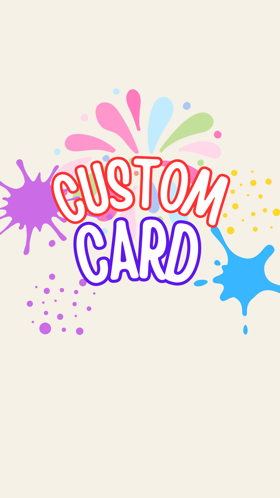 CUSTOM BIRTHDAY CARD