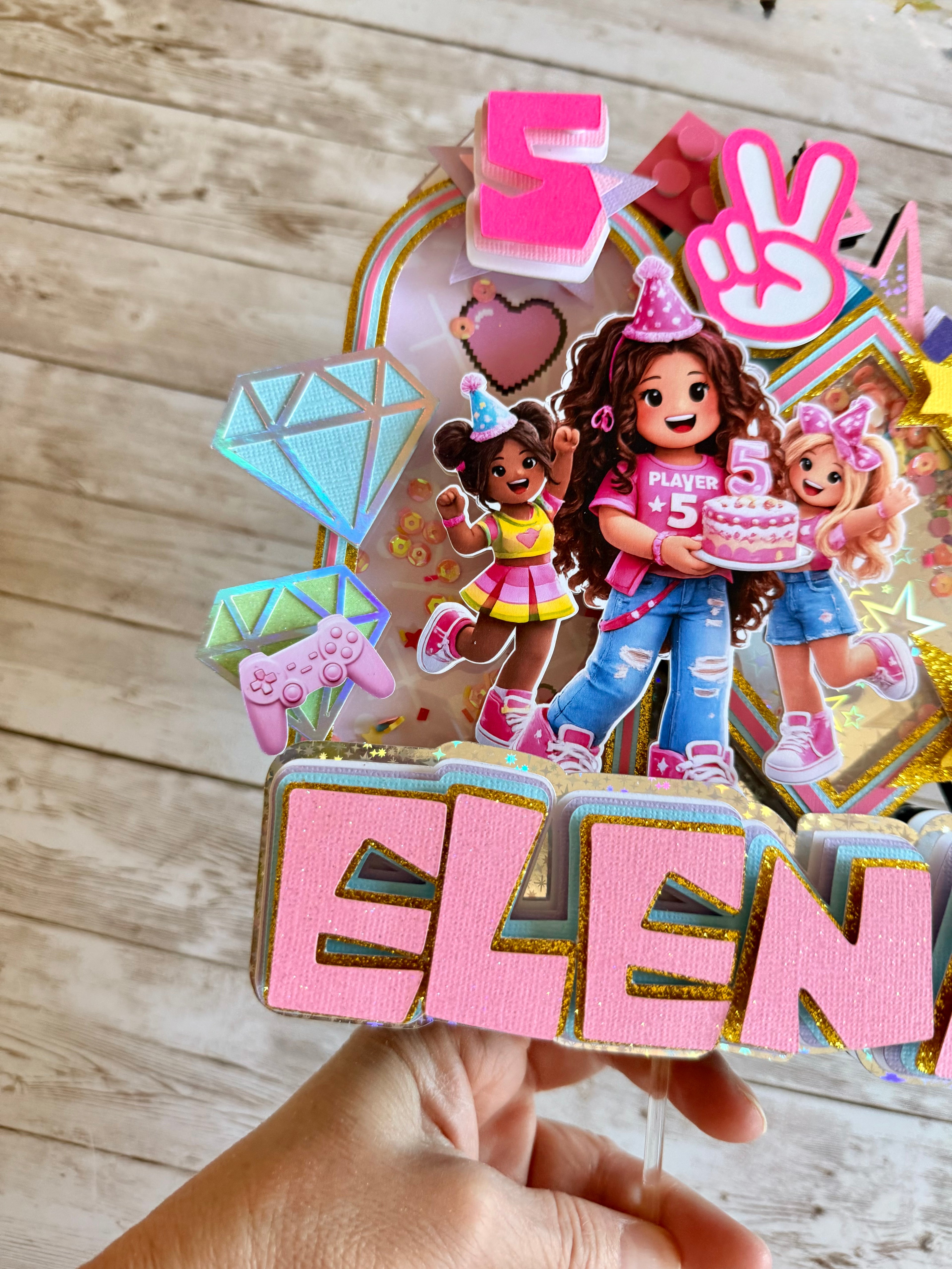 roblox cake topper