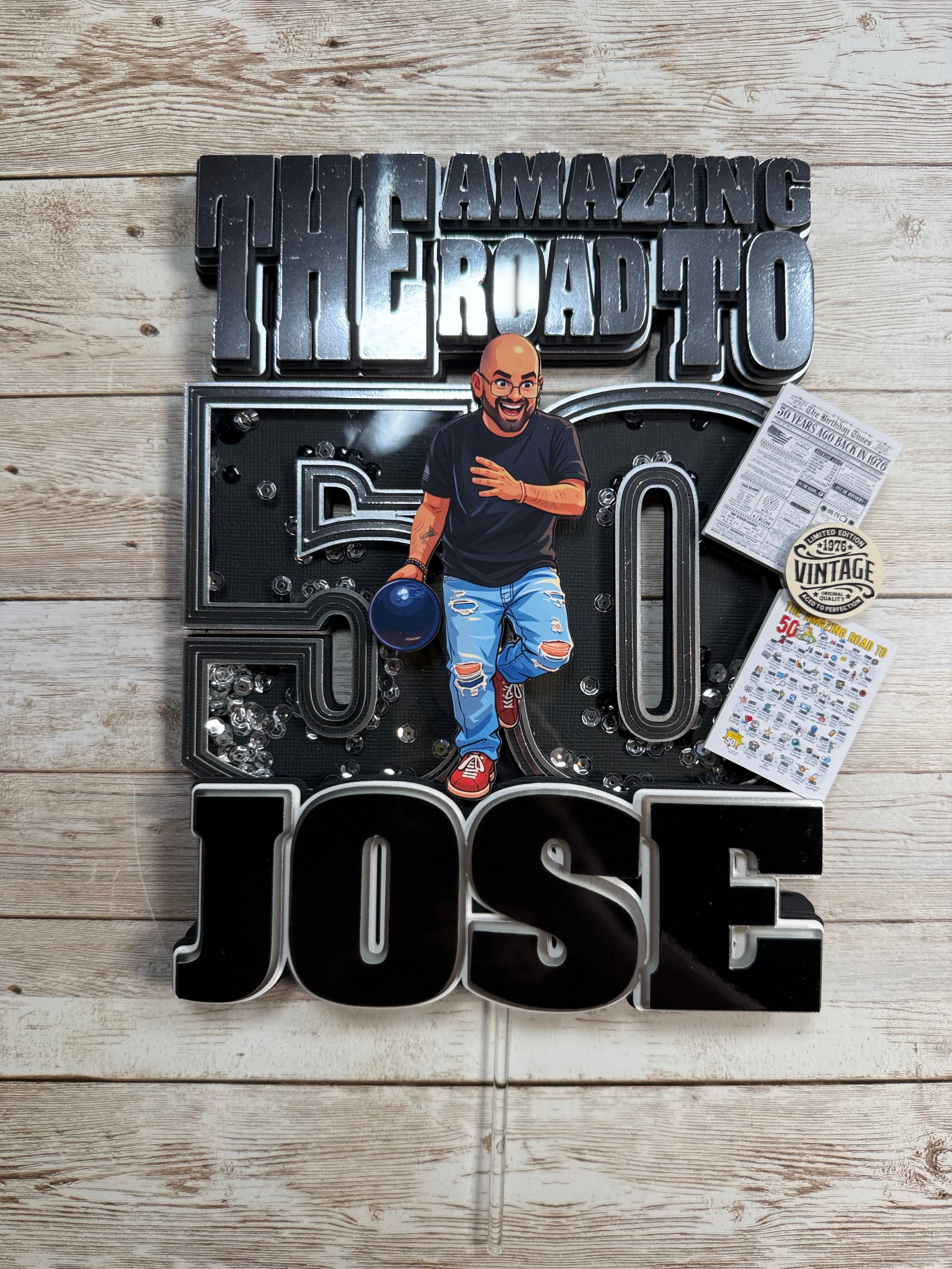 Amazing 50 Cake Topper