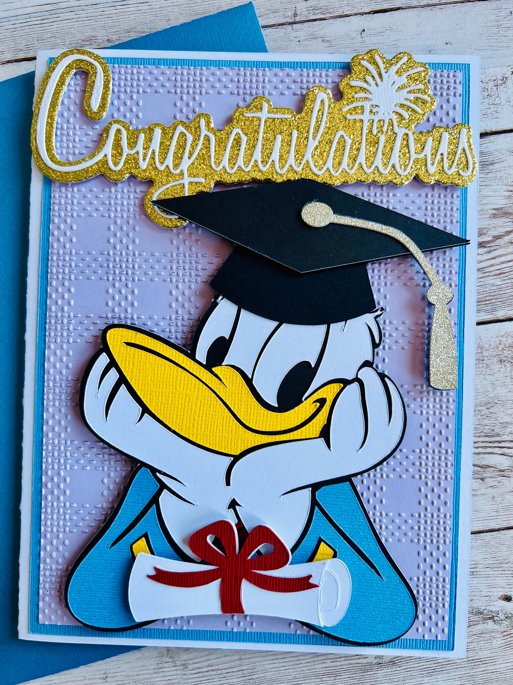 Donald Duck graduation card 