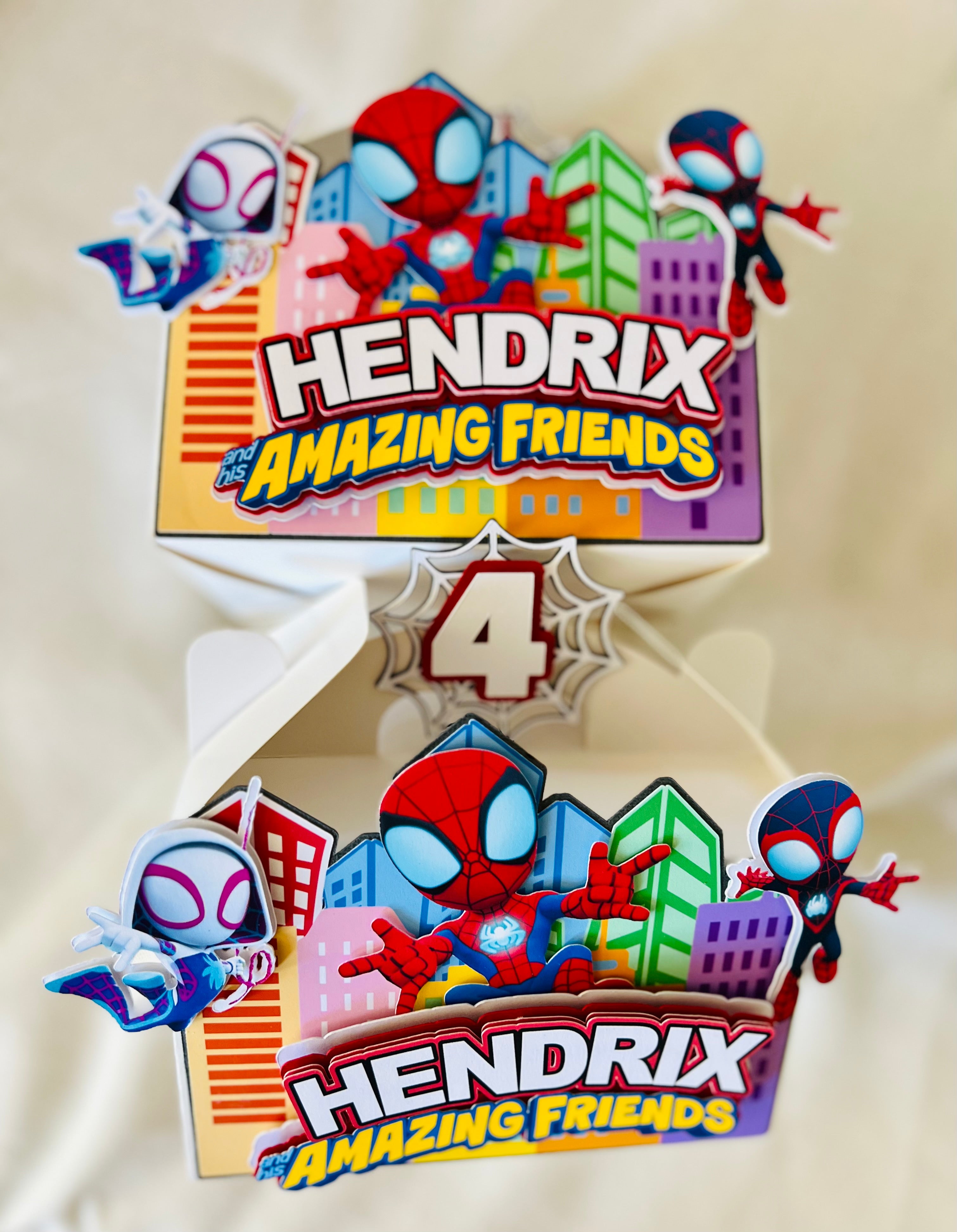 spidey favor boxes