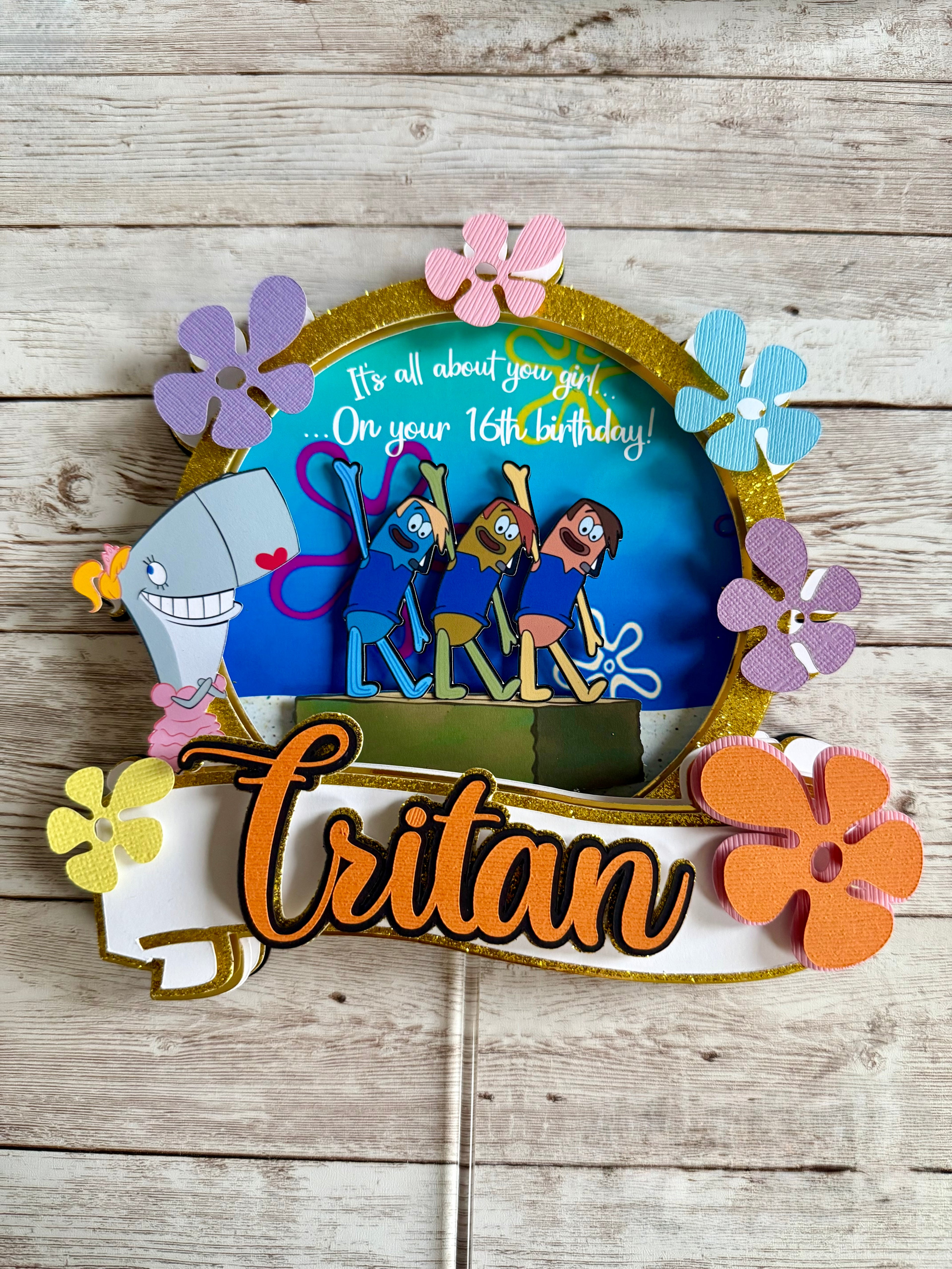 SpongeBob cake topper