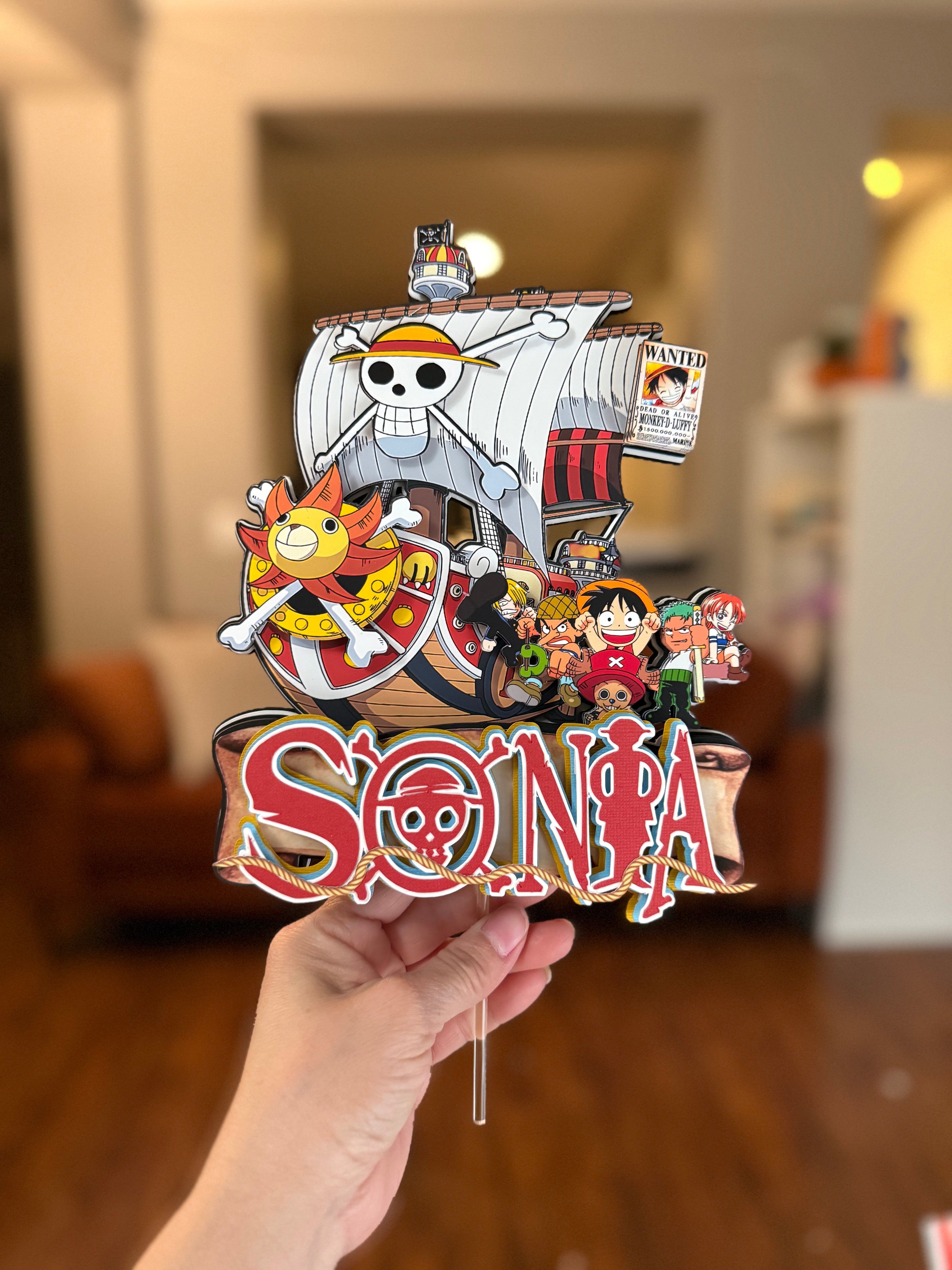 One Ship Cake Topper