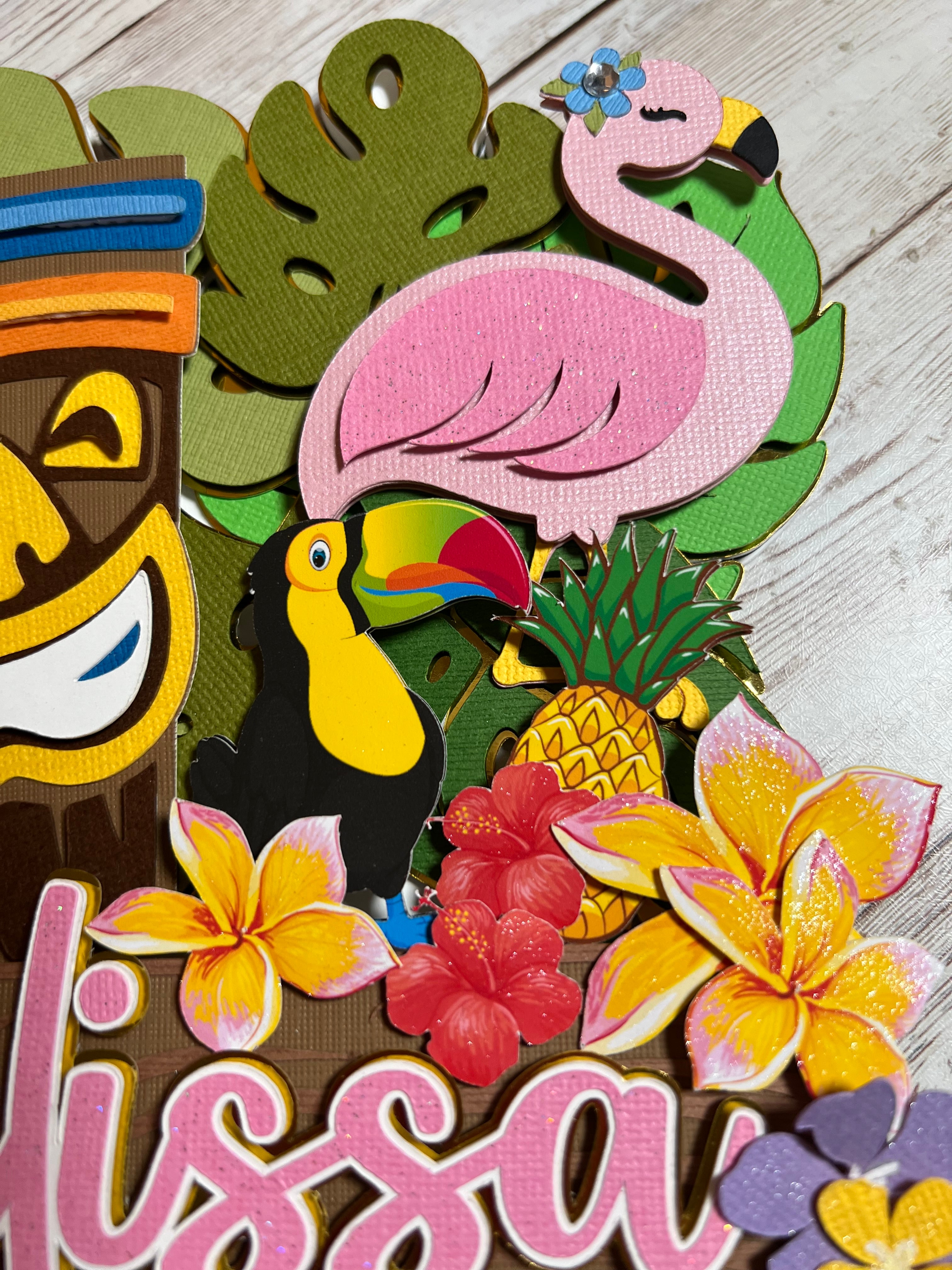Aloha cake topper