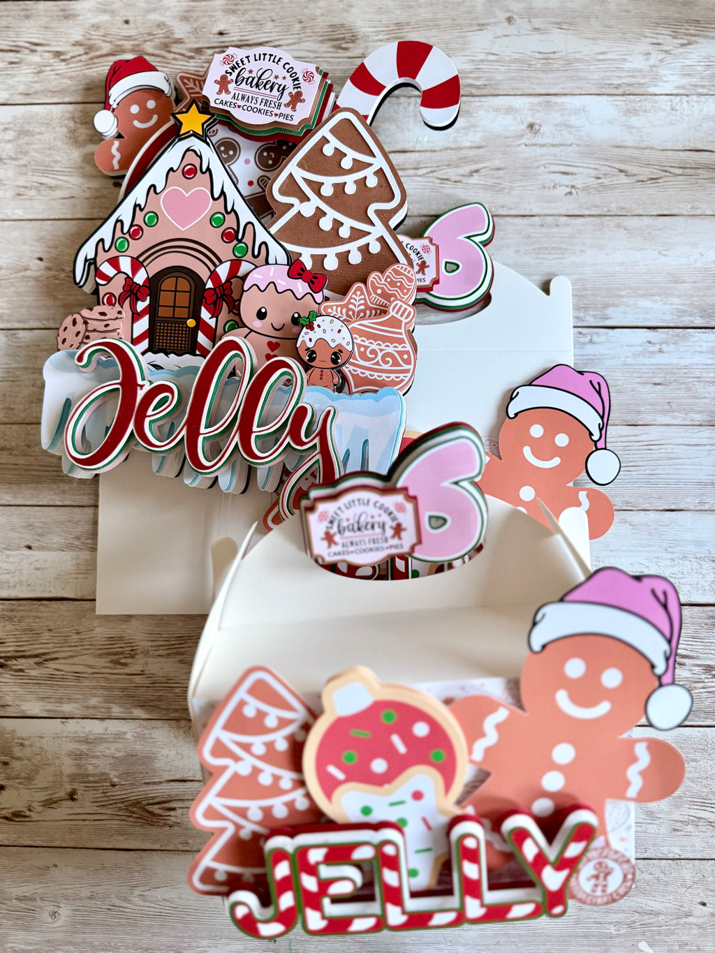 gingerbread favor boxes