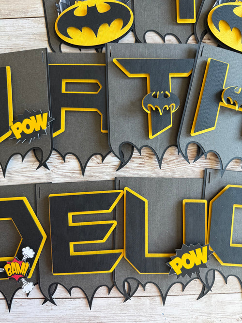 Bat Birthday Banner