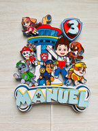 paw patrol cake topper