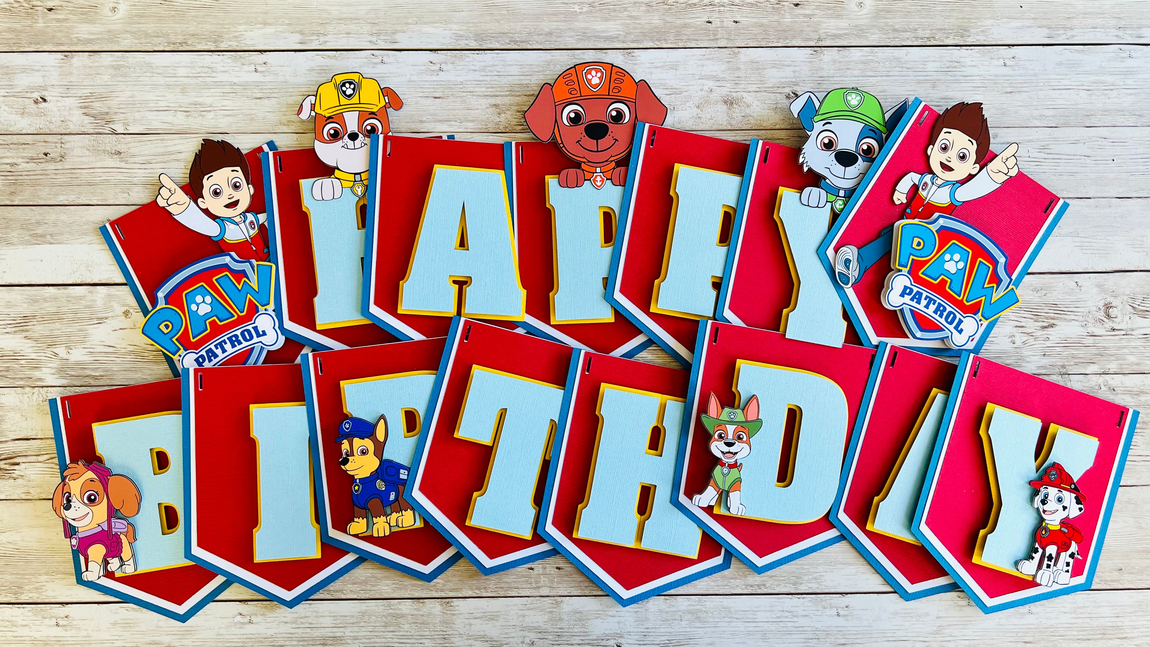 Paw Patrol Birthday Banner