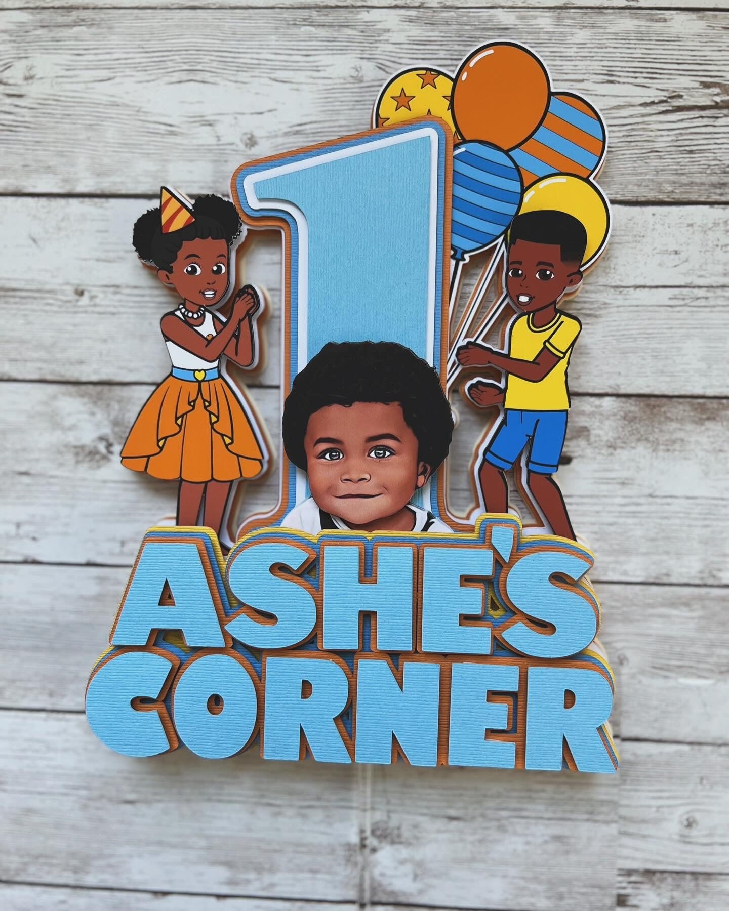 Gracie's corner cake topper