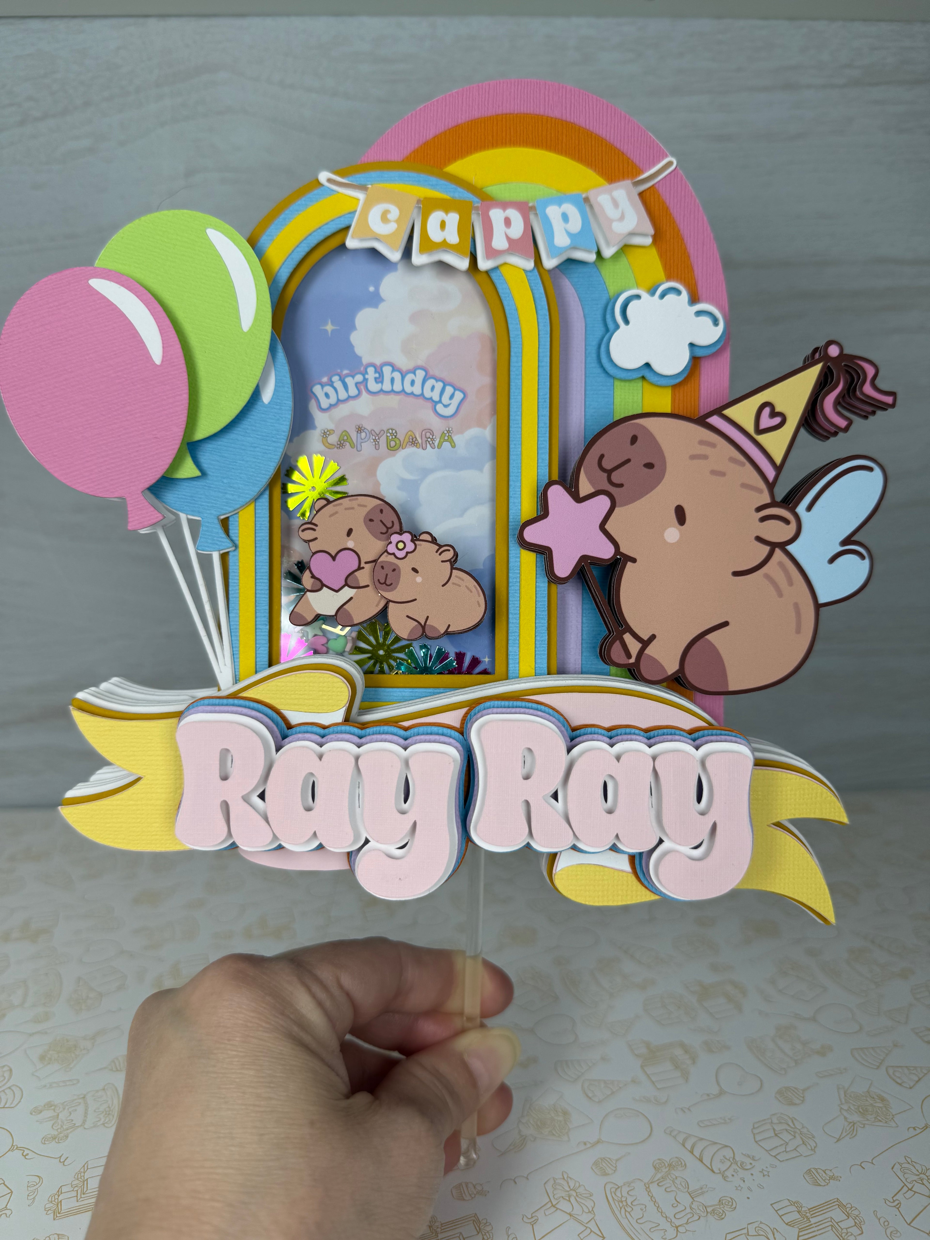 Capybara Cake Topper