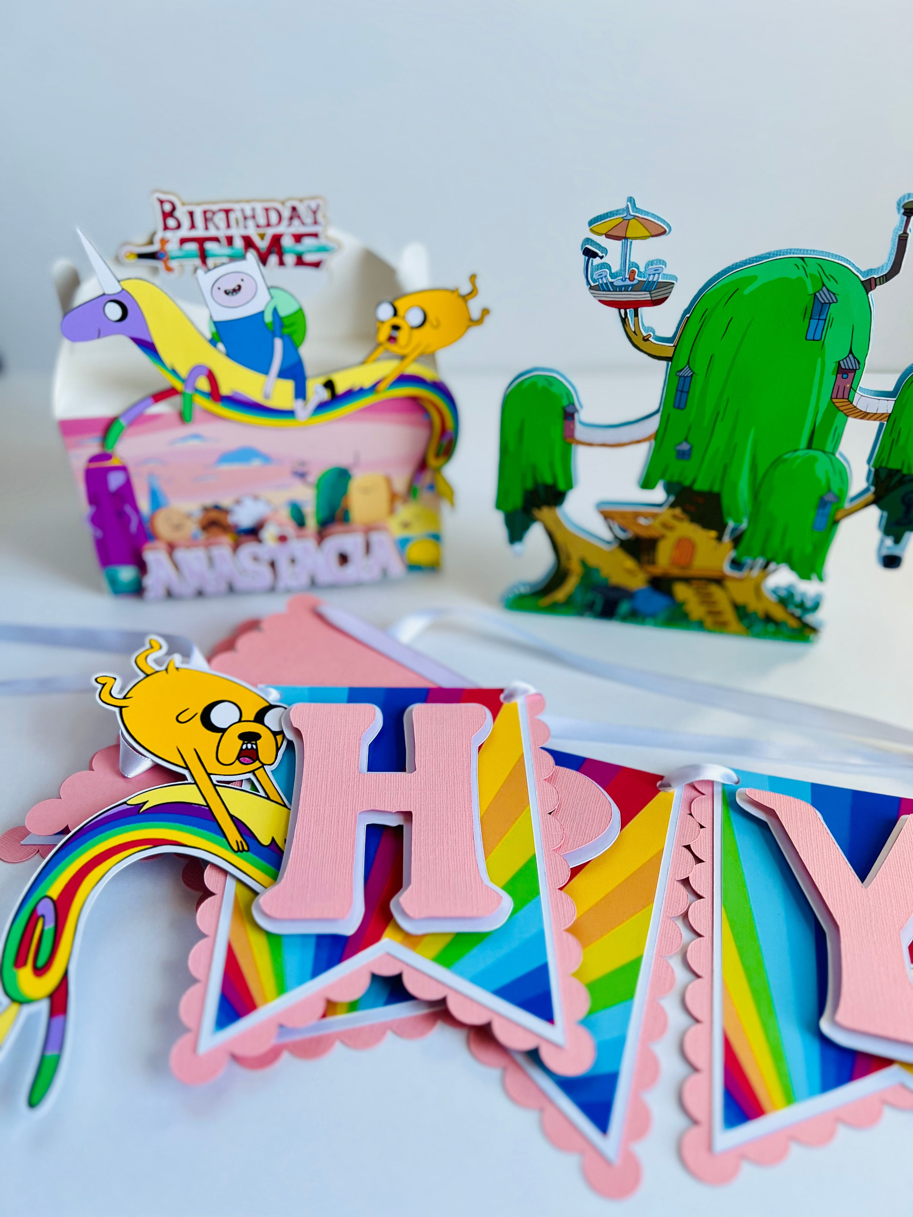 adventure time birthday banner
