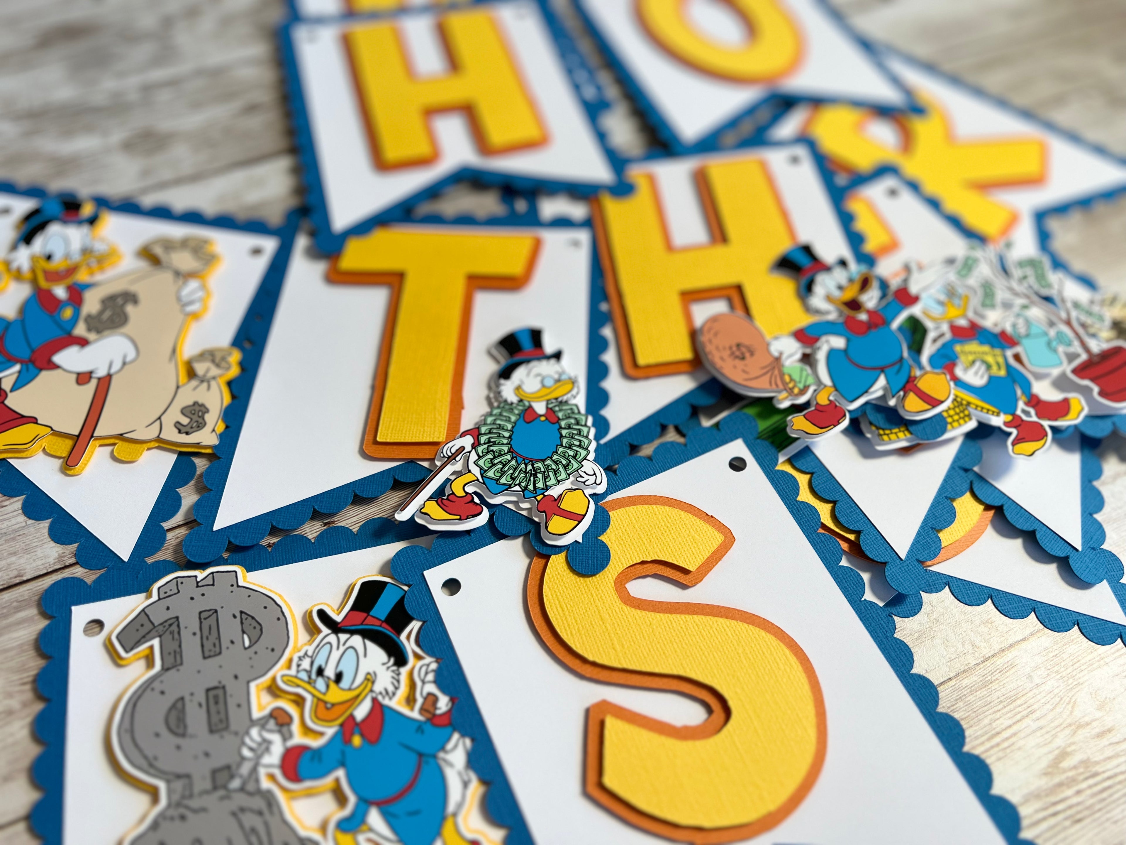 Scrooge McDuck Birthday Banner