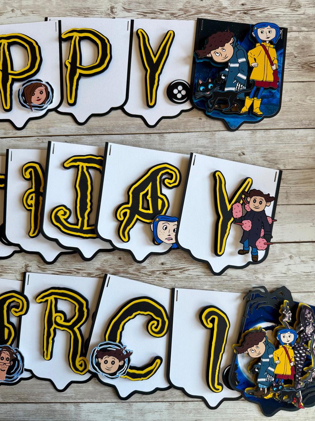 Coraline Birthday Banner
