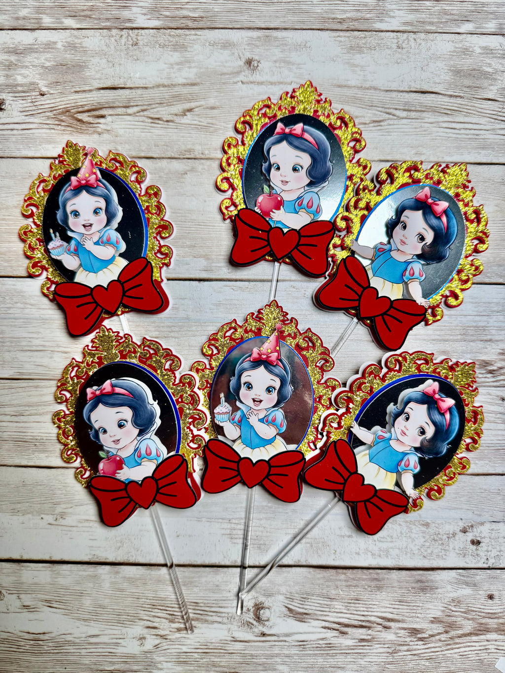 Snow White Cupcake Toppers