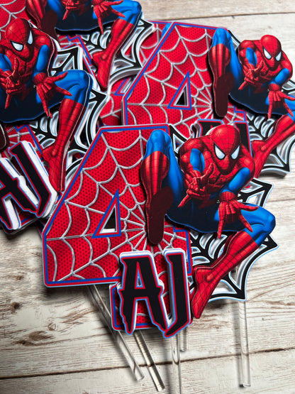 Spideman Cupcake Toppers