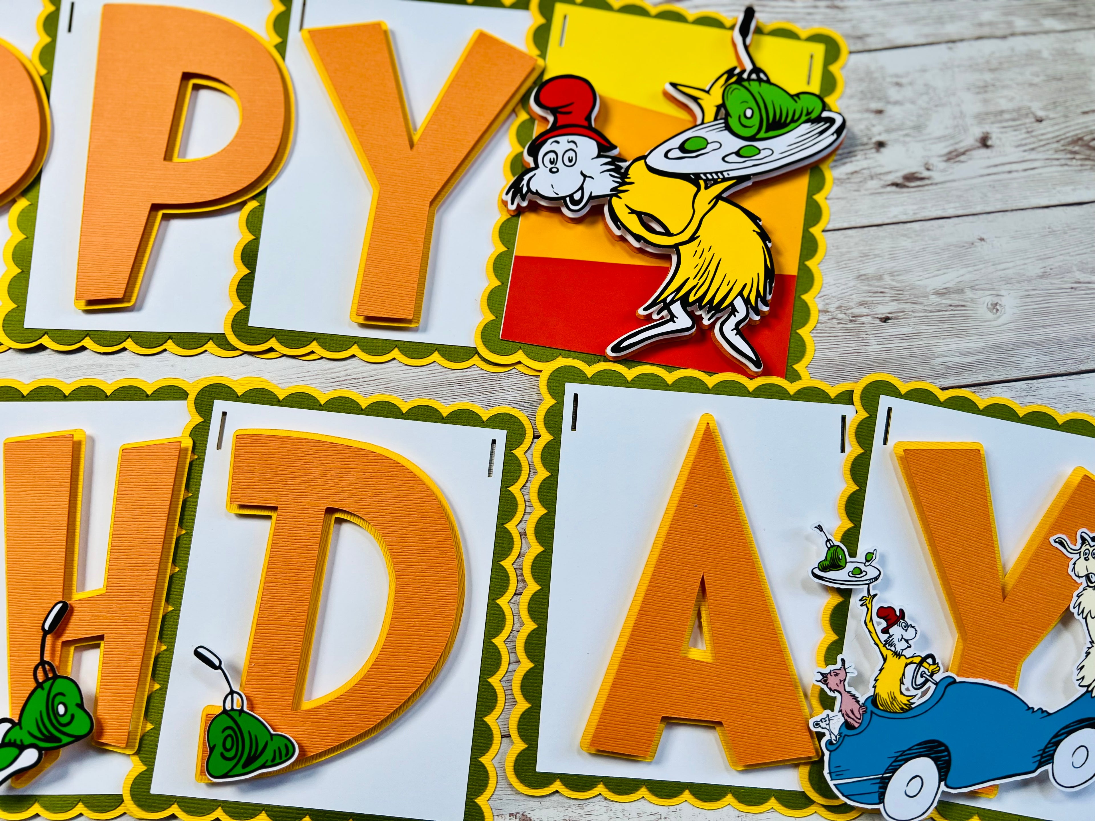 Dr Seuss birthday banner 