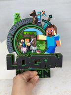 Minecraft Cake Topper