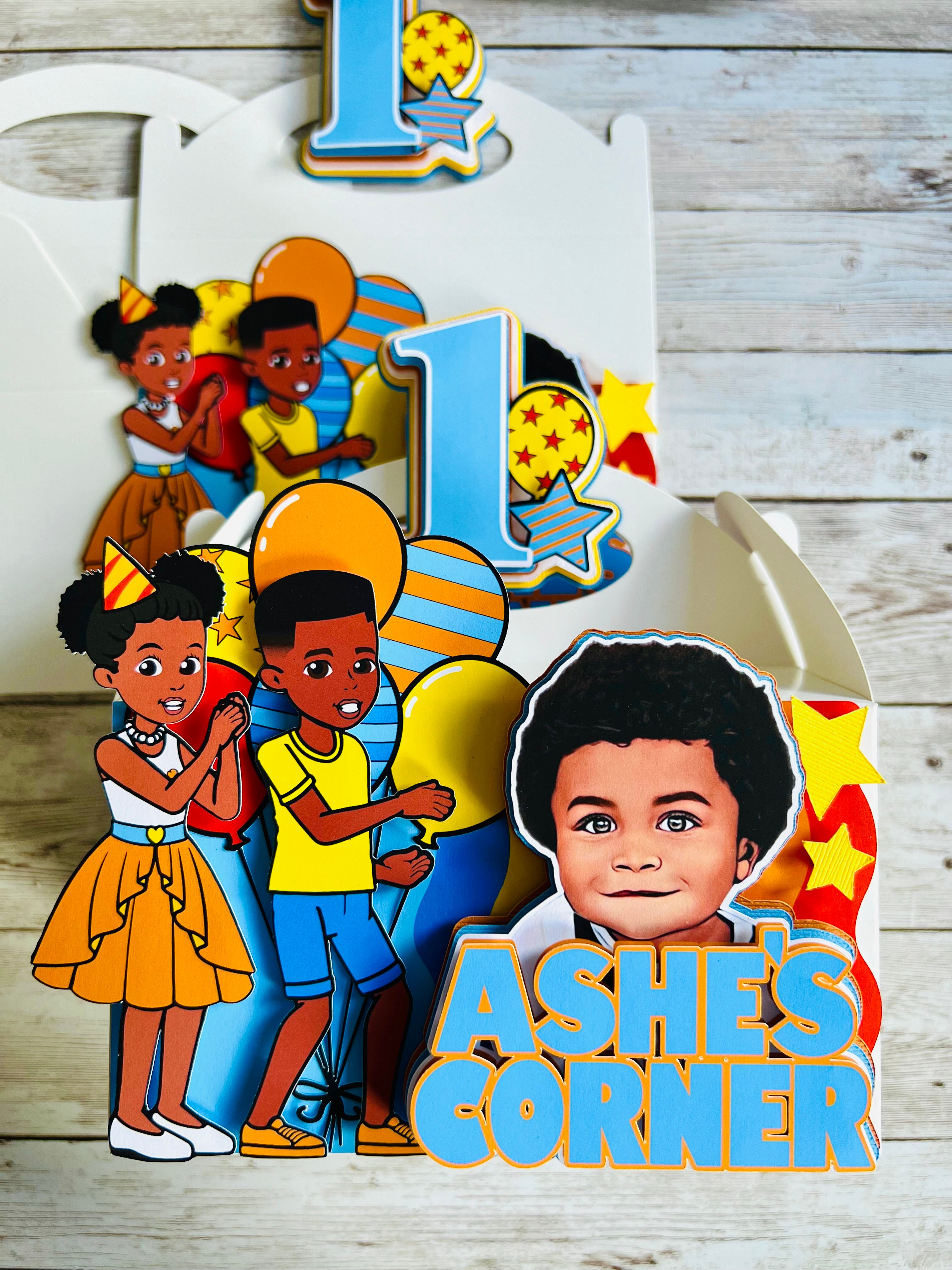 Gracie’s corner favor boxes 