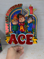 Alvin and the chipmunks cake topper