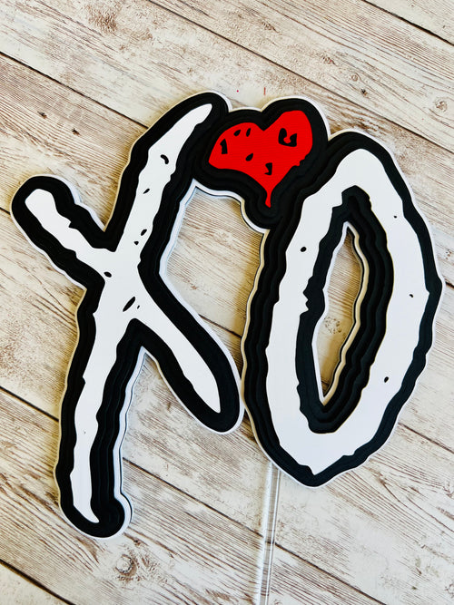 XO Weeknd Cake Topper
