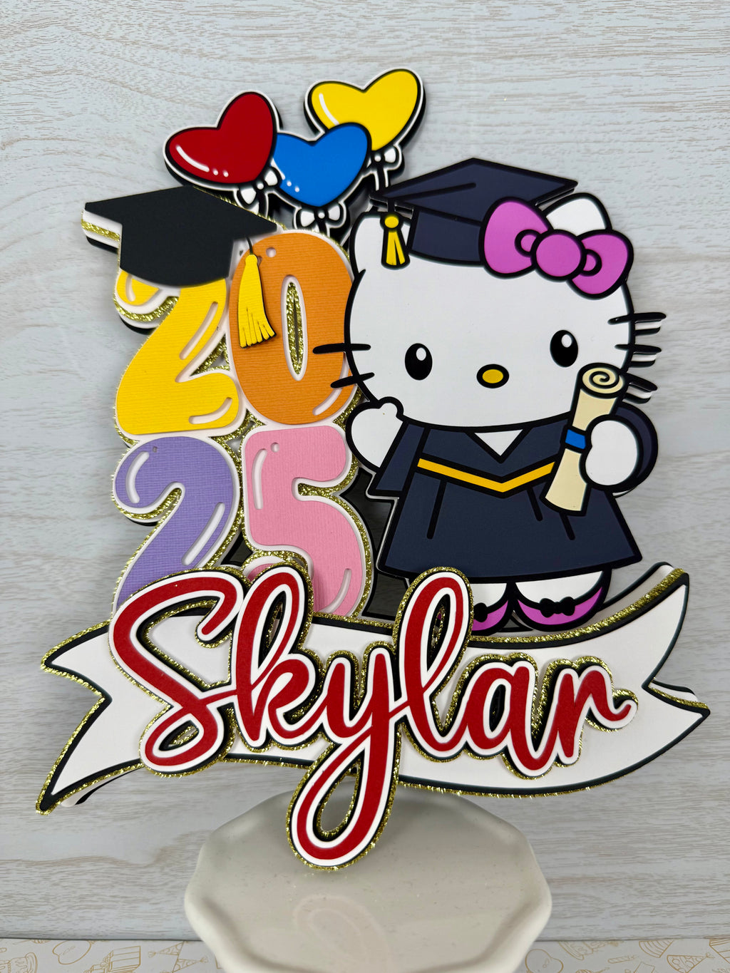 Graduation cake topper