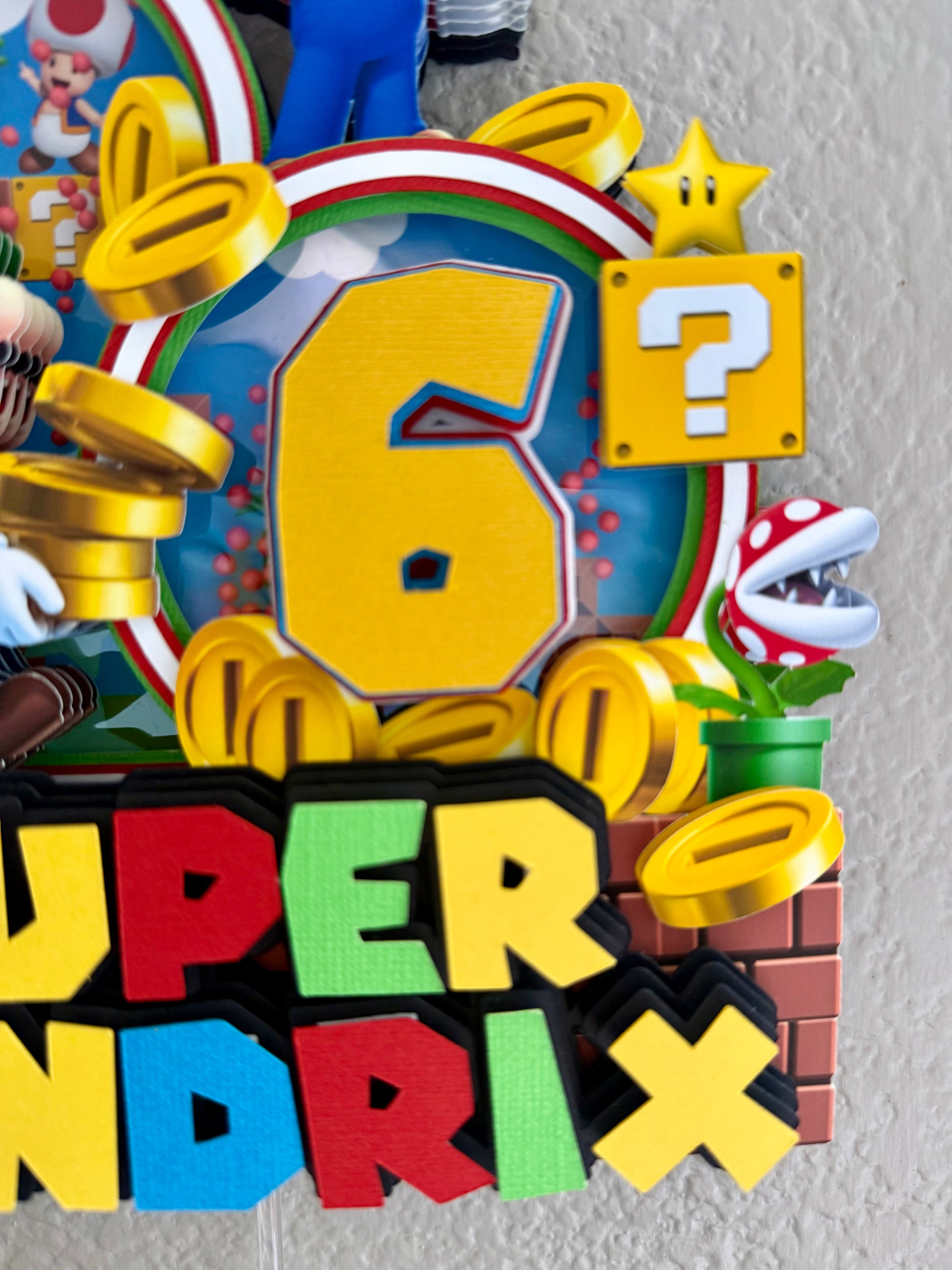 Super Mario Cake Topper