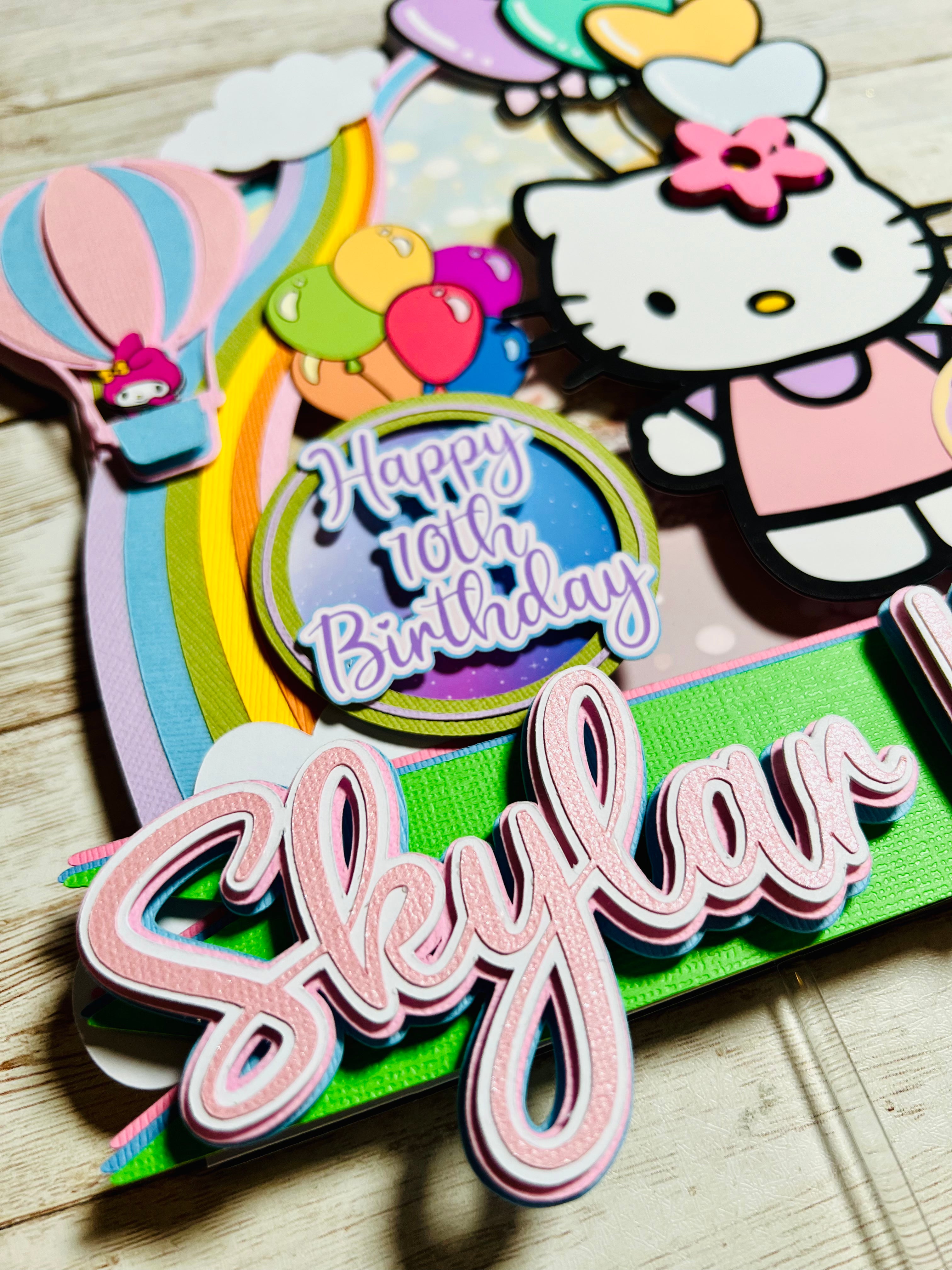 Hello Kitty cake topper