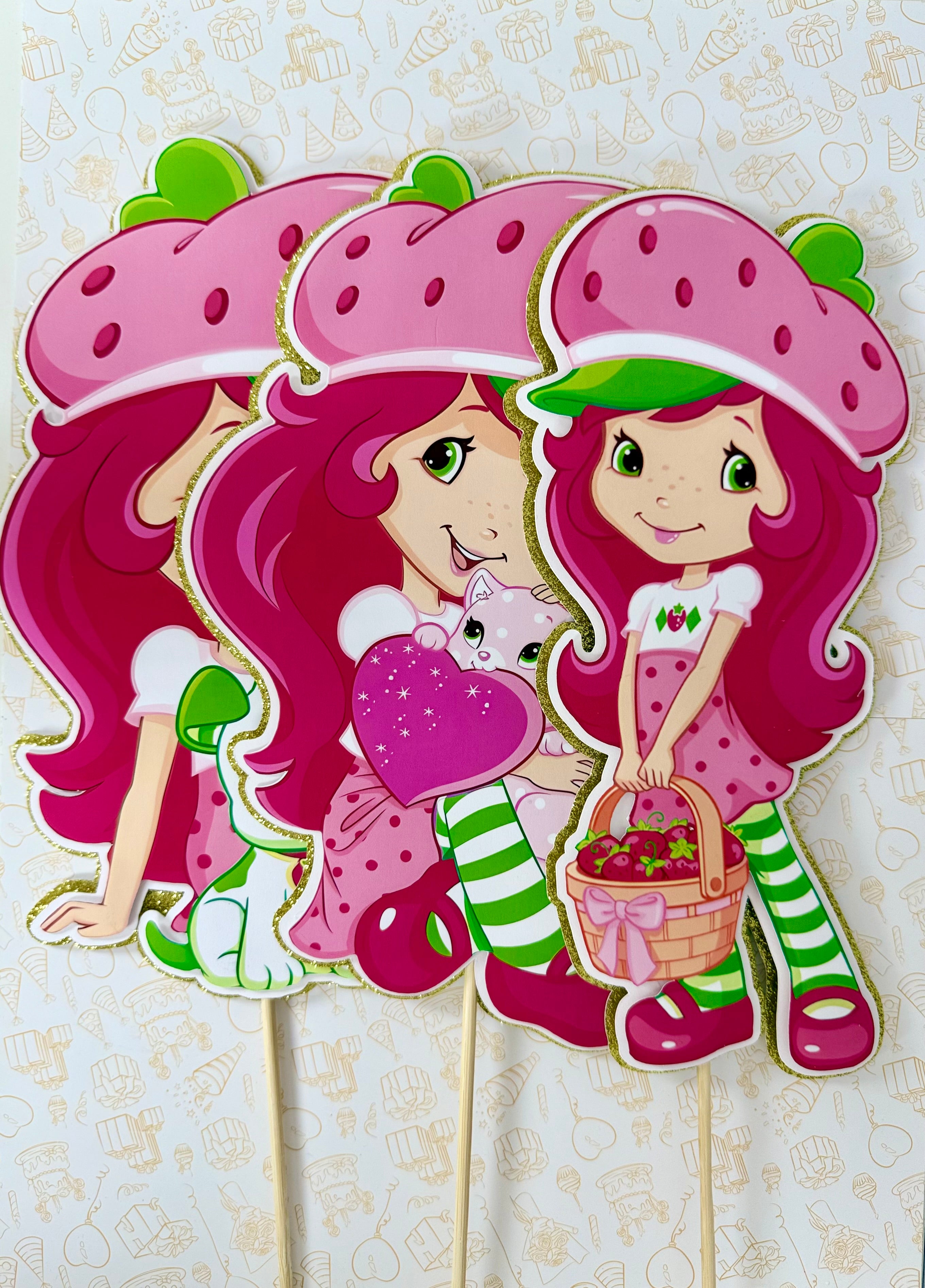 Strawberry Shortcake Centerpieces