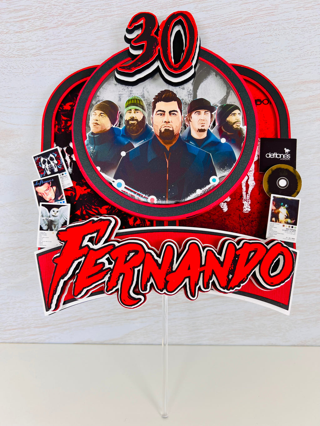 Deftones cake topper