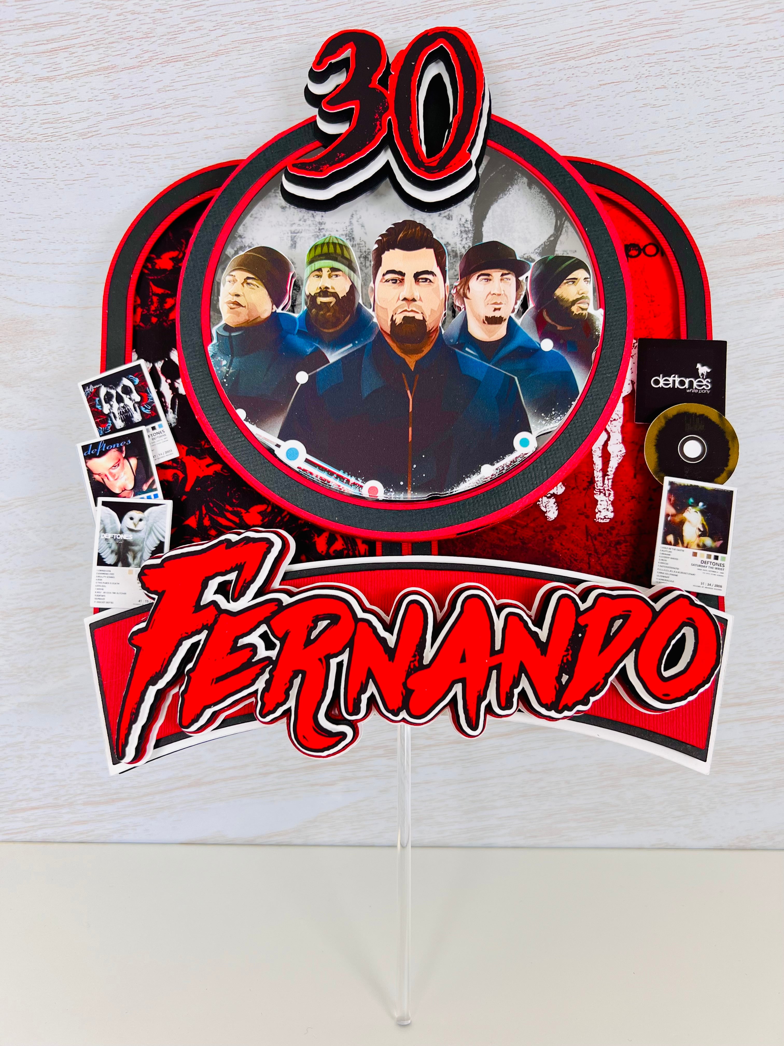 Deftones cake topper