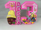 Cherry Bomb Tyler the Creator 3D numbers each number