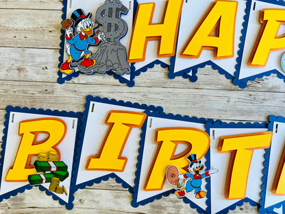 Scrooge McDuck Birthday Banner