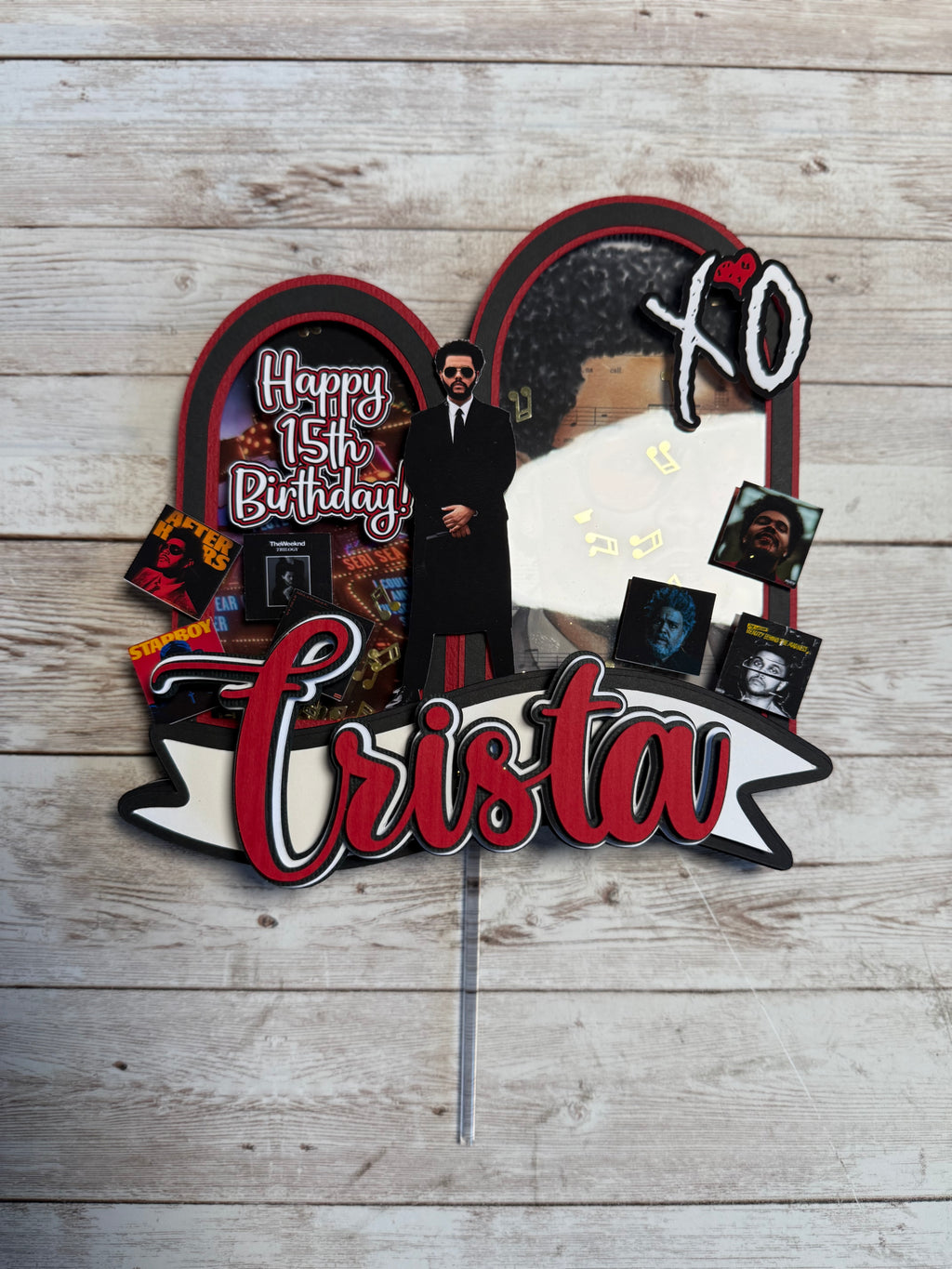 the weeknd cake topper
