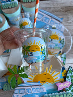Surf Beach Personalized Party Cups