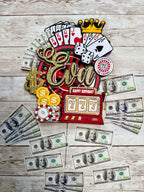 Casino cake topper 