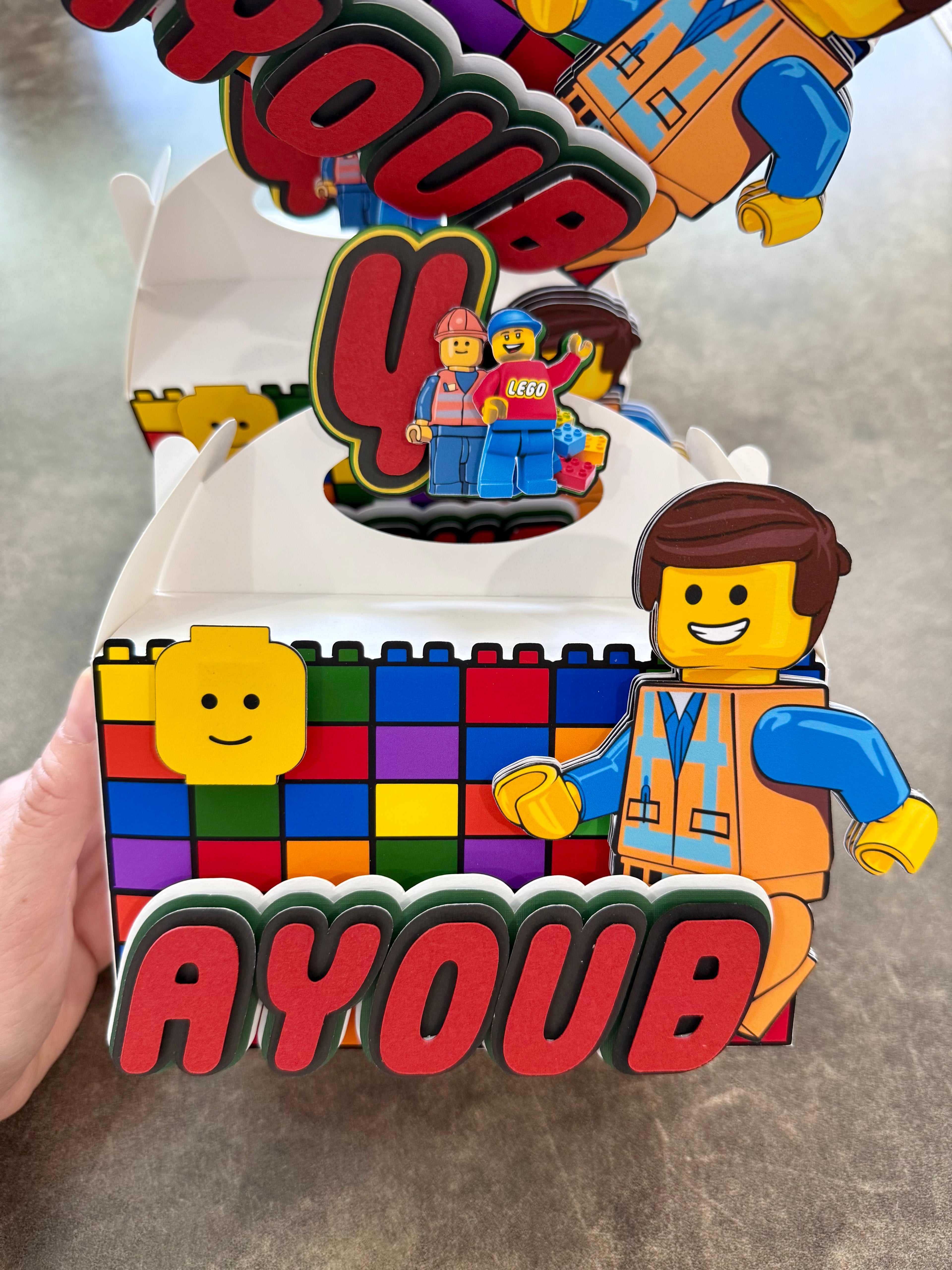 Lego favor boxes
