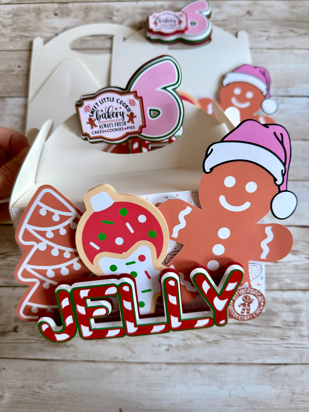 gingerbread favor boxes