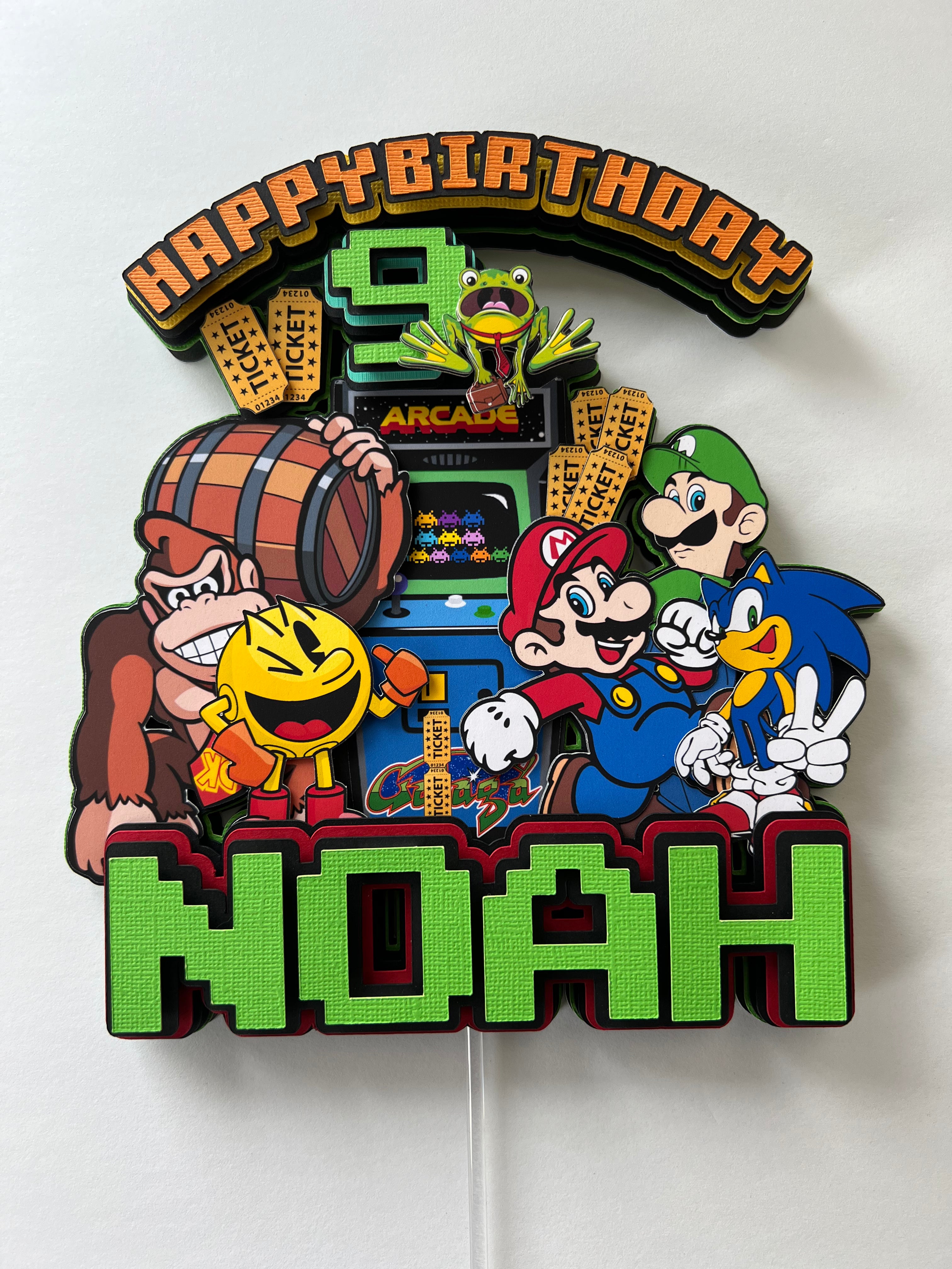 Super Mario bros cake topper